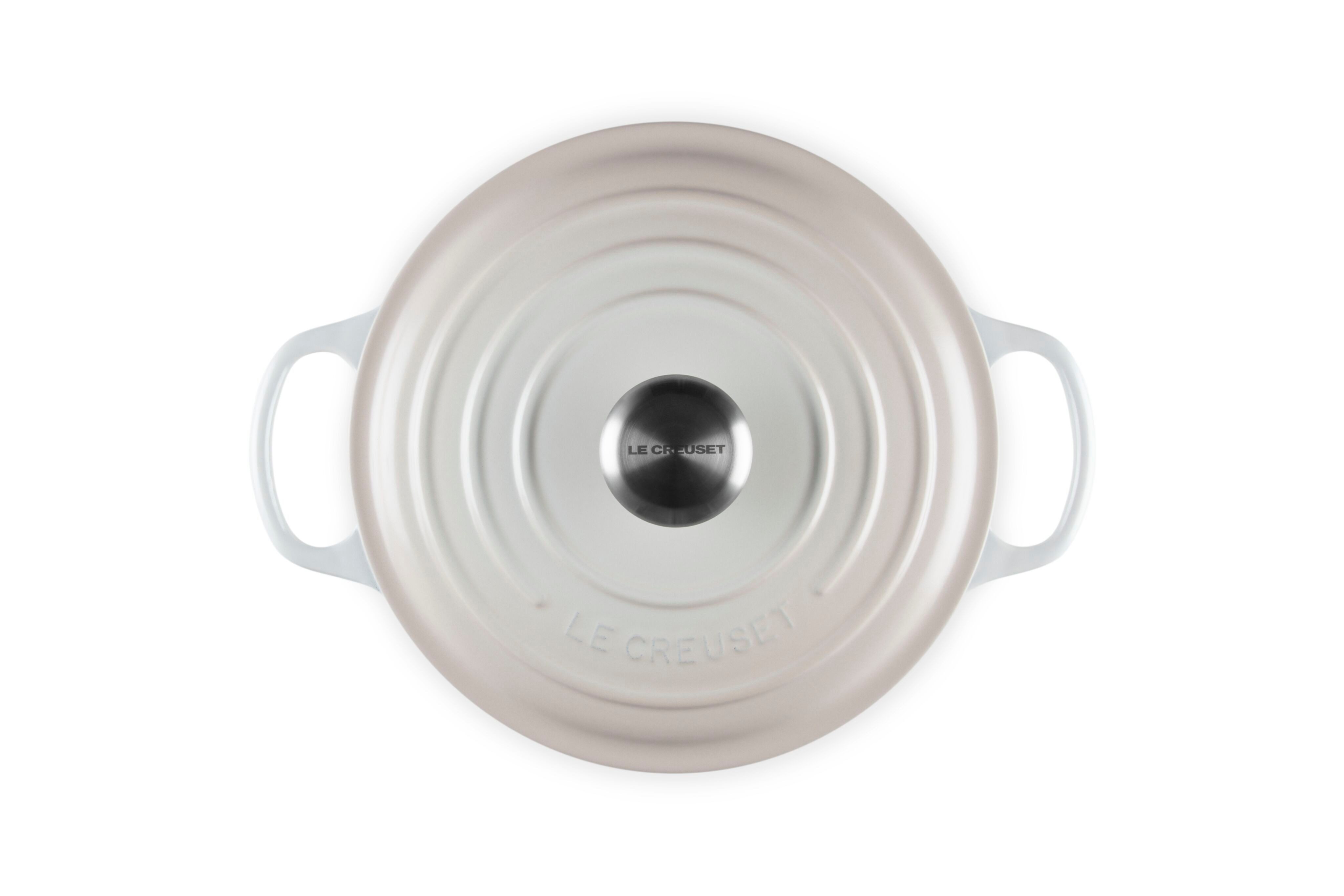 LE CREUSET Bräter Signature Gusseisen-Bräter, Gusseisen, Rund, Ø 24 cm, 3,5 l, 4,31 kg, Meringue, 21177247164430 – Bild 5 von 5