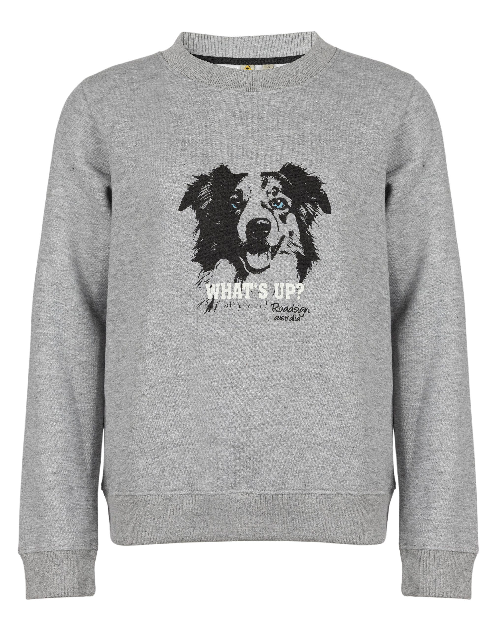 ROADSIGN australia Sweatshirt Dog (1, 1-tlg., 1) lässiger Herbstbegleiter mit Hunde-Print für entspannte Freizeitlooks