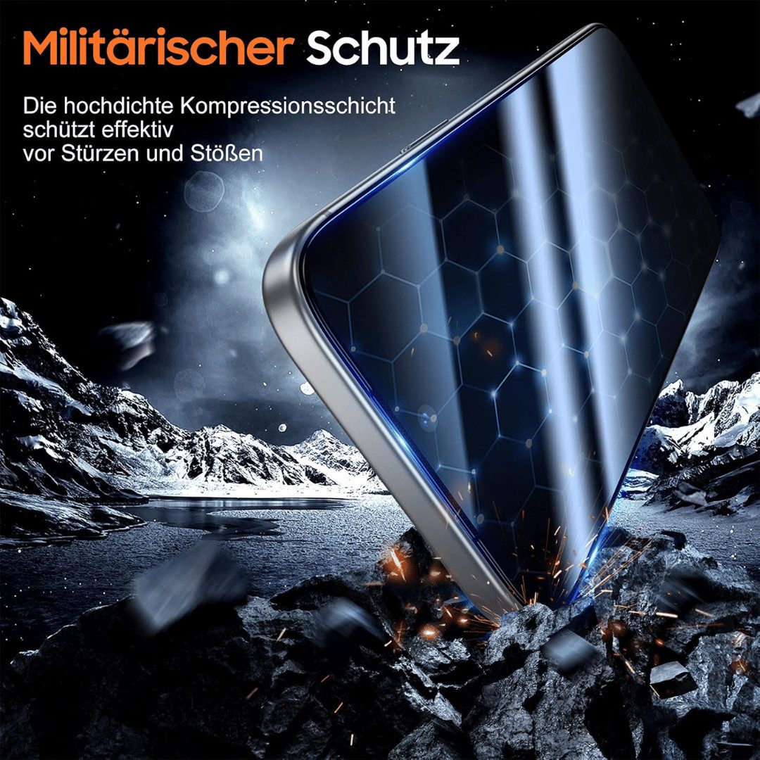 SmartUP Displayschutzglas 2x Schutzglas für Apple iPhone 18 Pro Max Blickschutz Panzerfolie Full für Apple iPhone 18 Pro Max, 2 Stück, Anti-Spy, Blickschutz, Pr – Bild 3 von 5