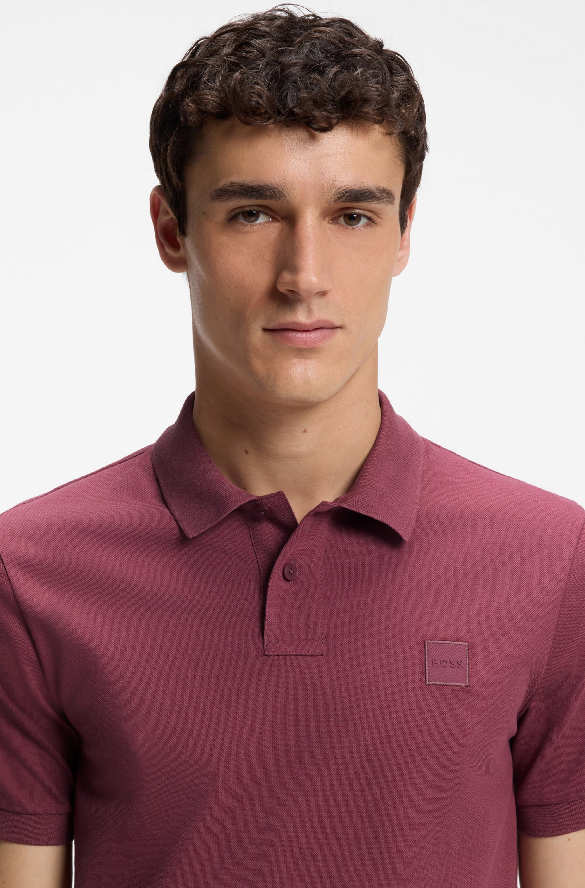 BOSS ORANGE Poloshirt Passenger Regular Fit Classic Stretch Pique Polo, pflegeleicht, Baumwolle mit Elasthan