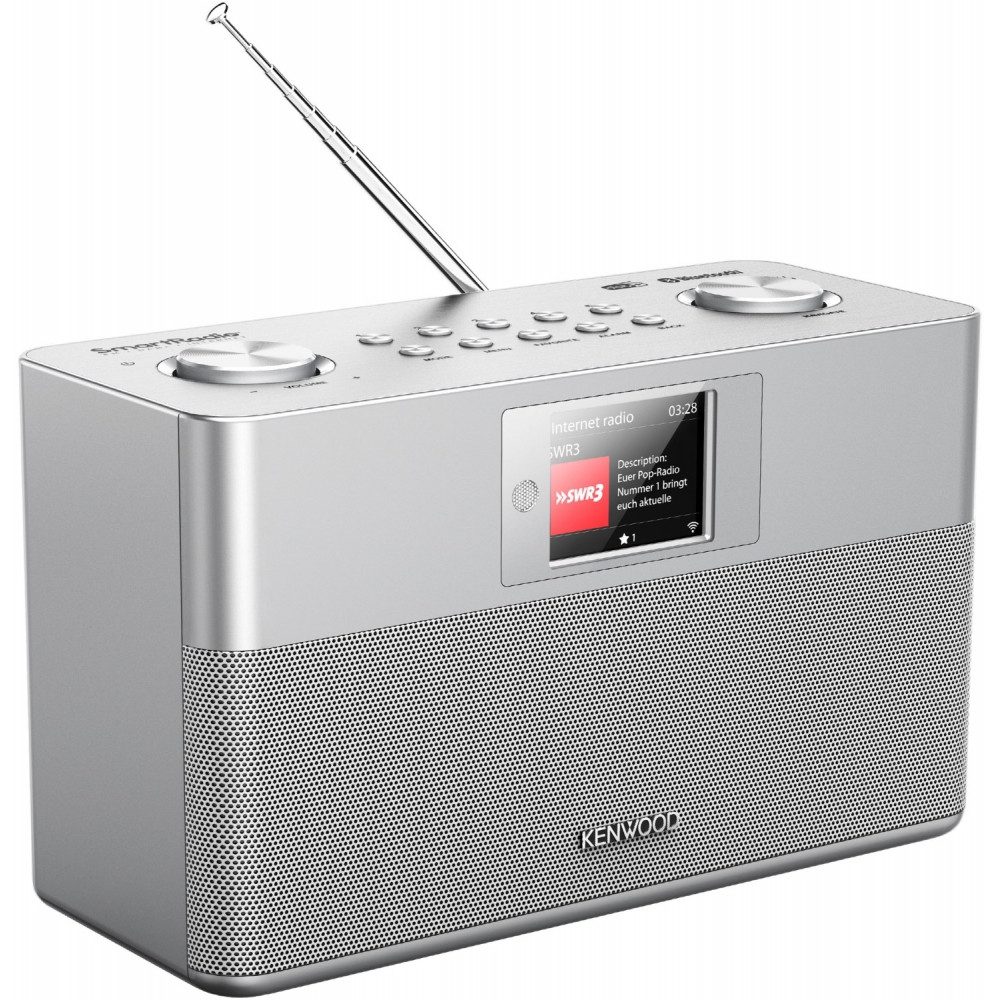 Kenwood Kenwood CR-ST100S Internetradio mit Bluetooth und DAB+ Internet-Radio (Internetradio über WLAN, DAB+ und UKW-RDS Empfang, Bluetooth Streaming möglich, Spotify-Connect integriert, Bluetooth Streaming möglich)