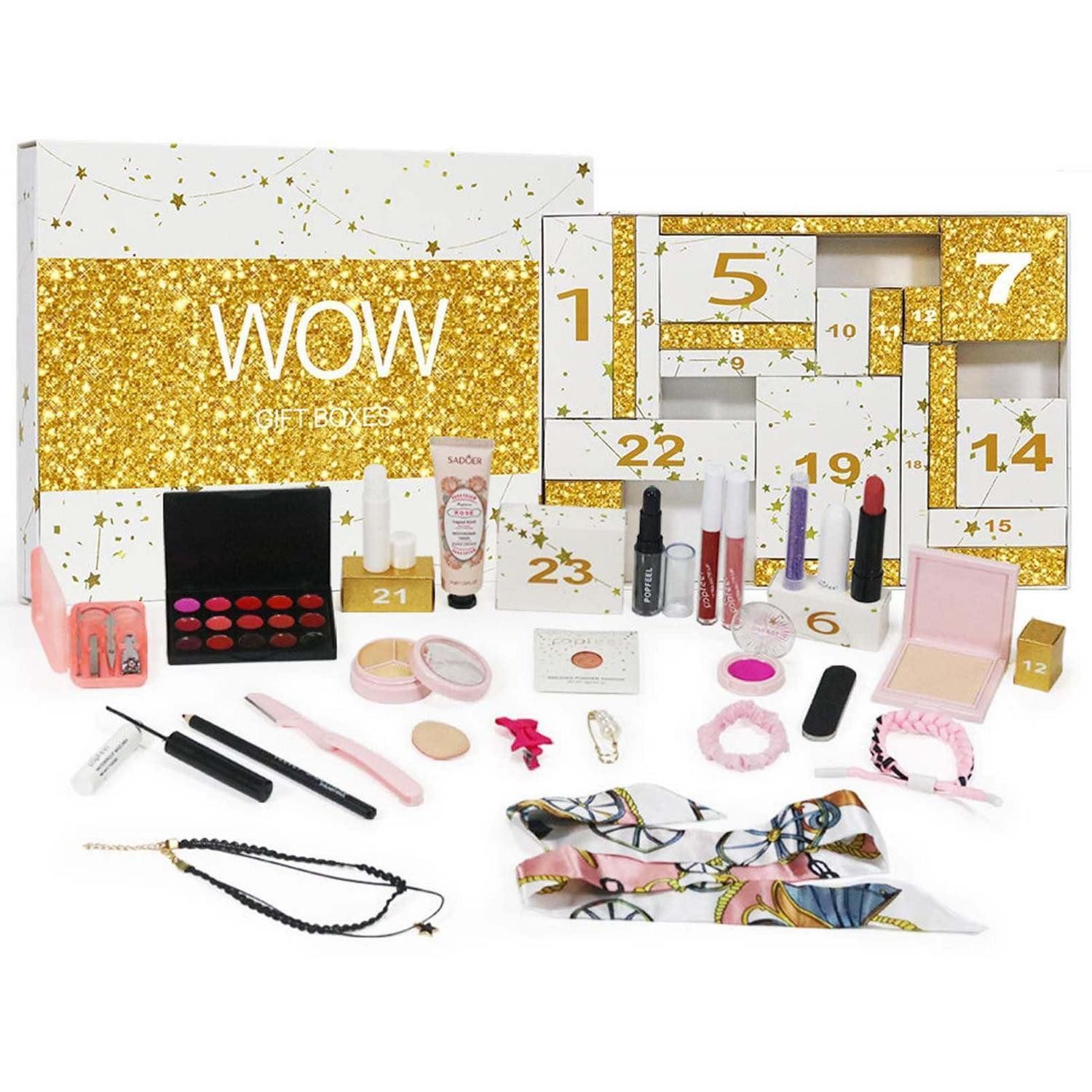LuxusKollektion Schmink-Set Adventskalender Beauty 24tlg. Kosmetik Set