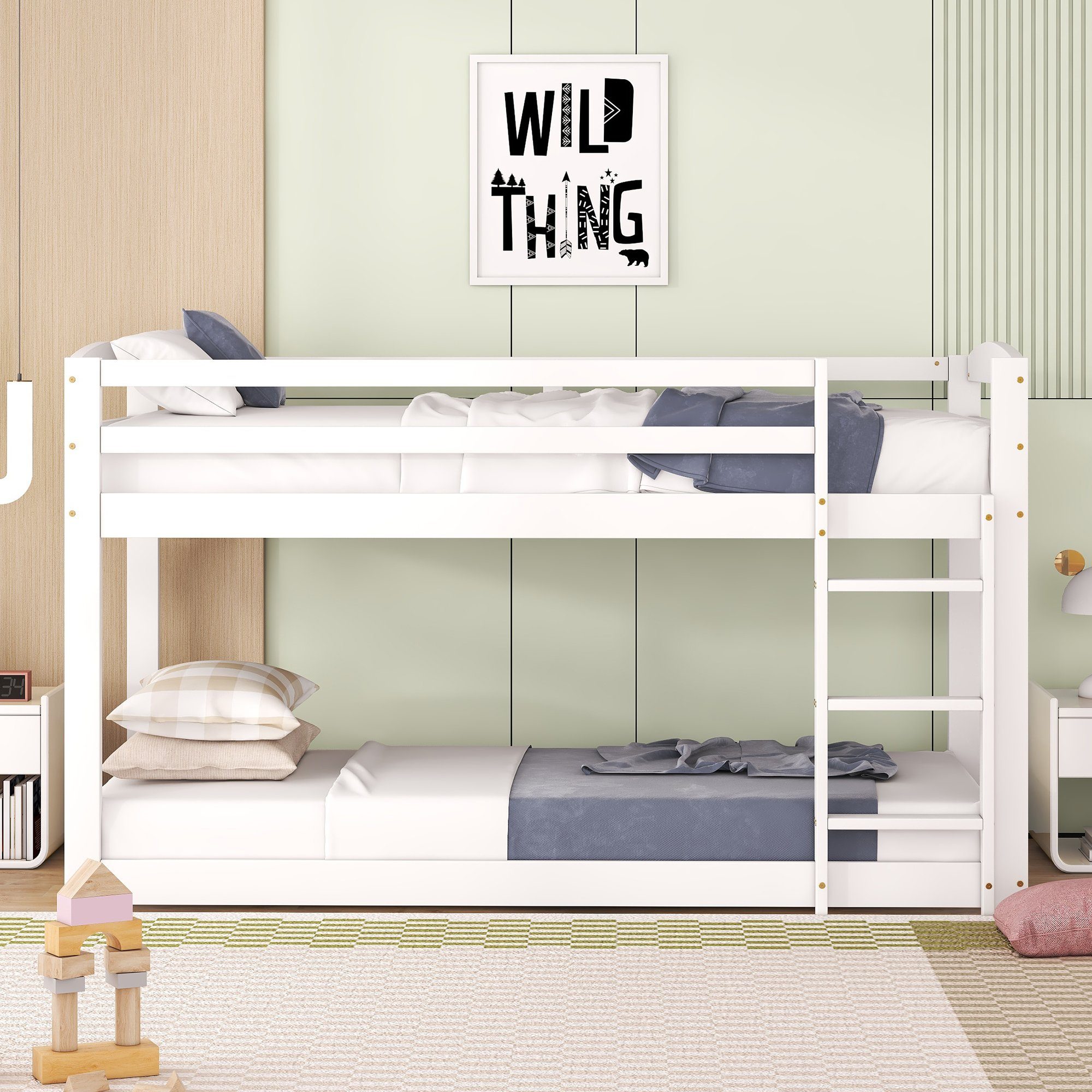 Flieks Etagenbett, Kinderbett mit Leiter und günstig online kaufen