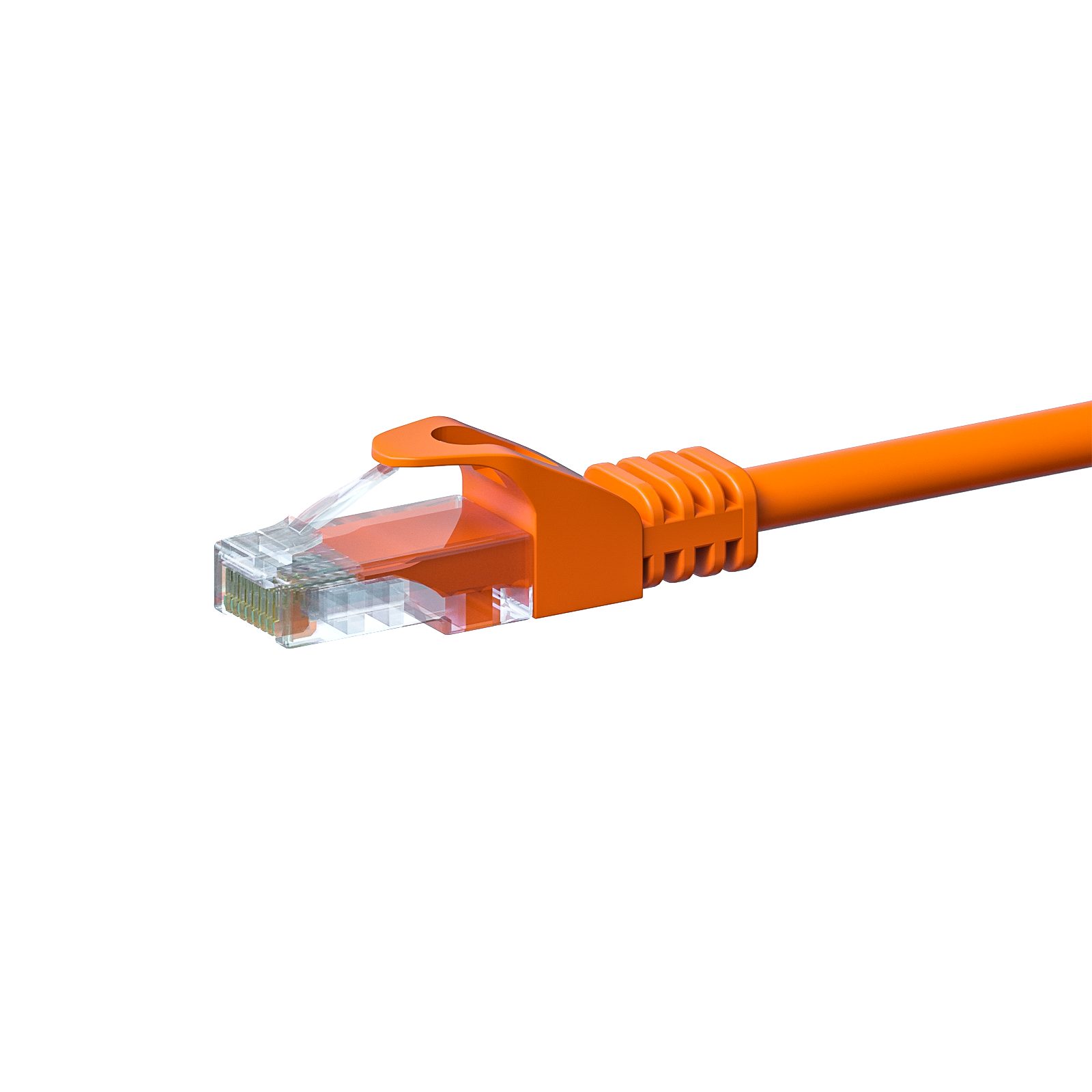 Danicom CAT 5e Netzwerkkabel U/UTP – 0.25 Meter - Orange - CCA Netzwerkkabel, RJ45, RJ45 (25 cm), Cat5e, CCA