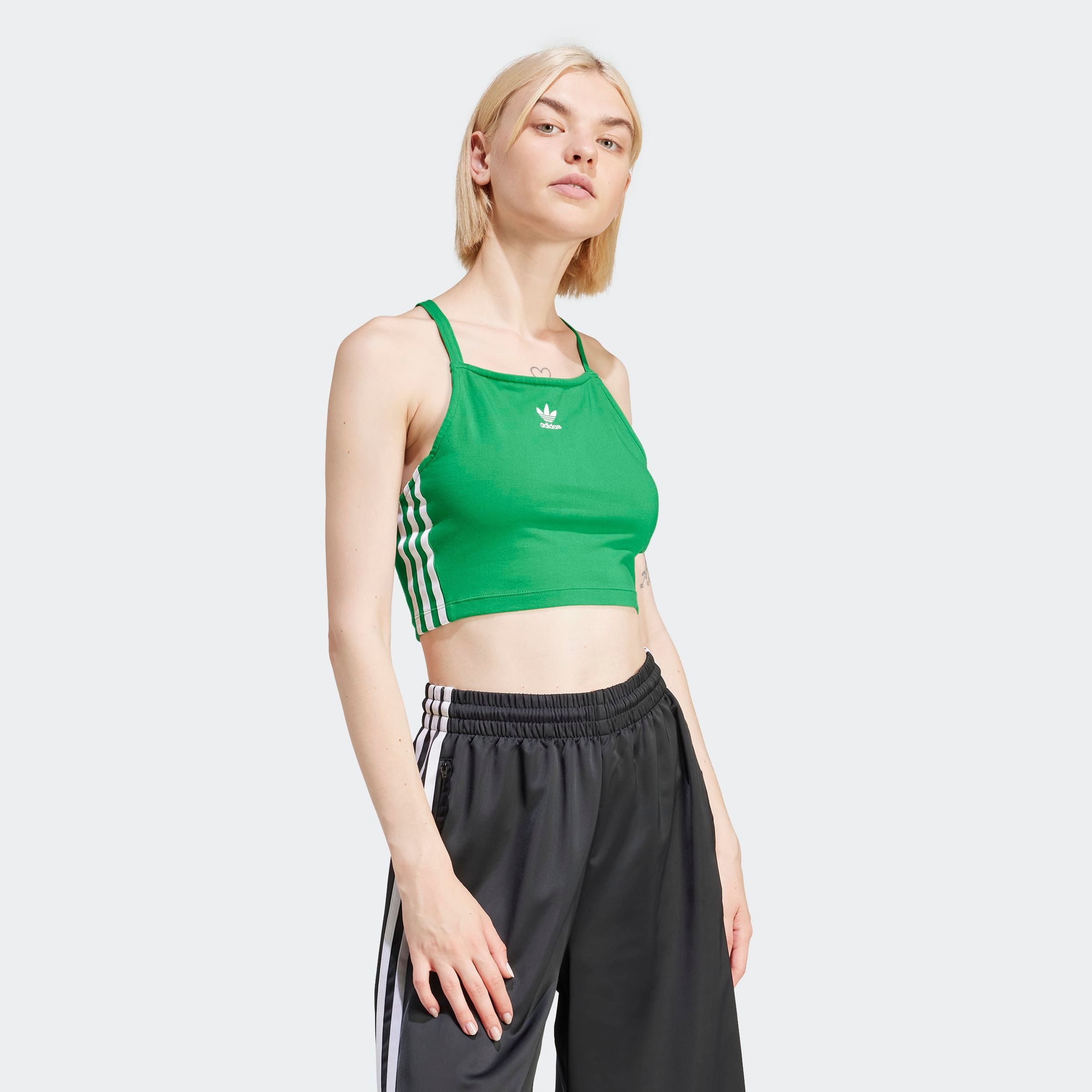 adidas Originals Tanktop 3 S CROP TOP sportliche Schnittform, für Laufen und sportliche Aktivitäten