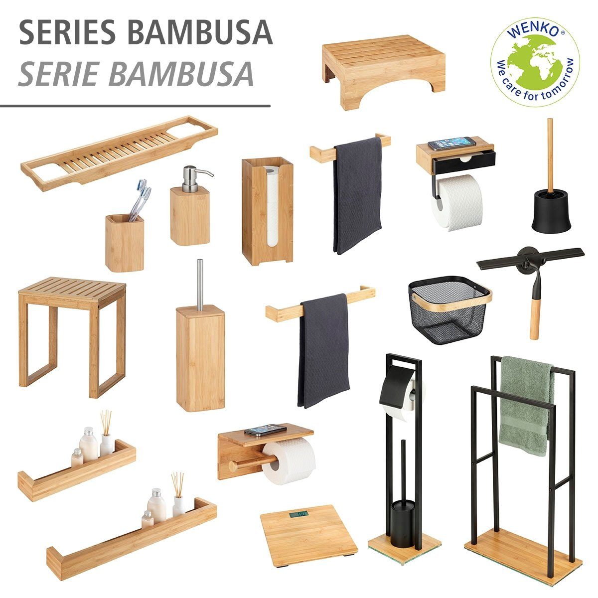 WENKO Wandregal Bambusa, 1 Ablage