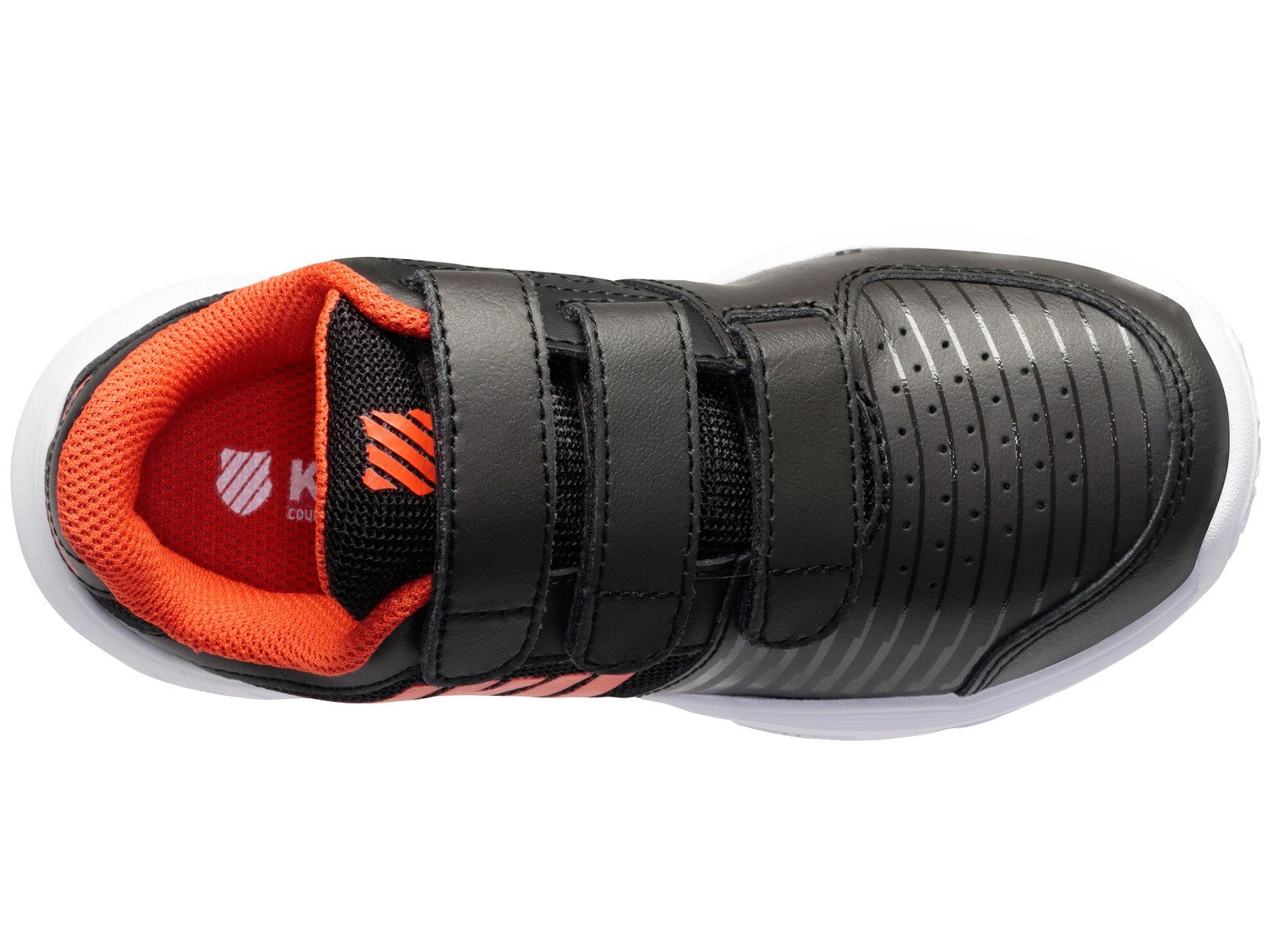 K-Swiss Performance Court Express KLETT Allcourt schwarz/orange Kleinkinder Tennisschuh