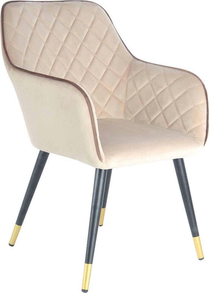 Kayoom Stuhl Amino 525, samtweicher Bezug, elegant, glamourös, Schöner Stuhl  in hochwertiger Verarbeitung