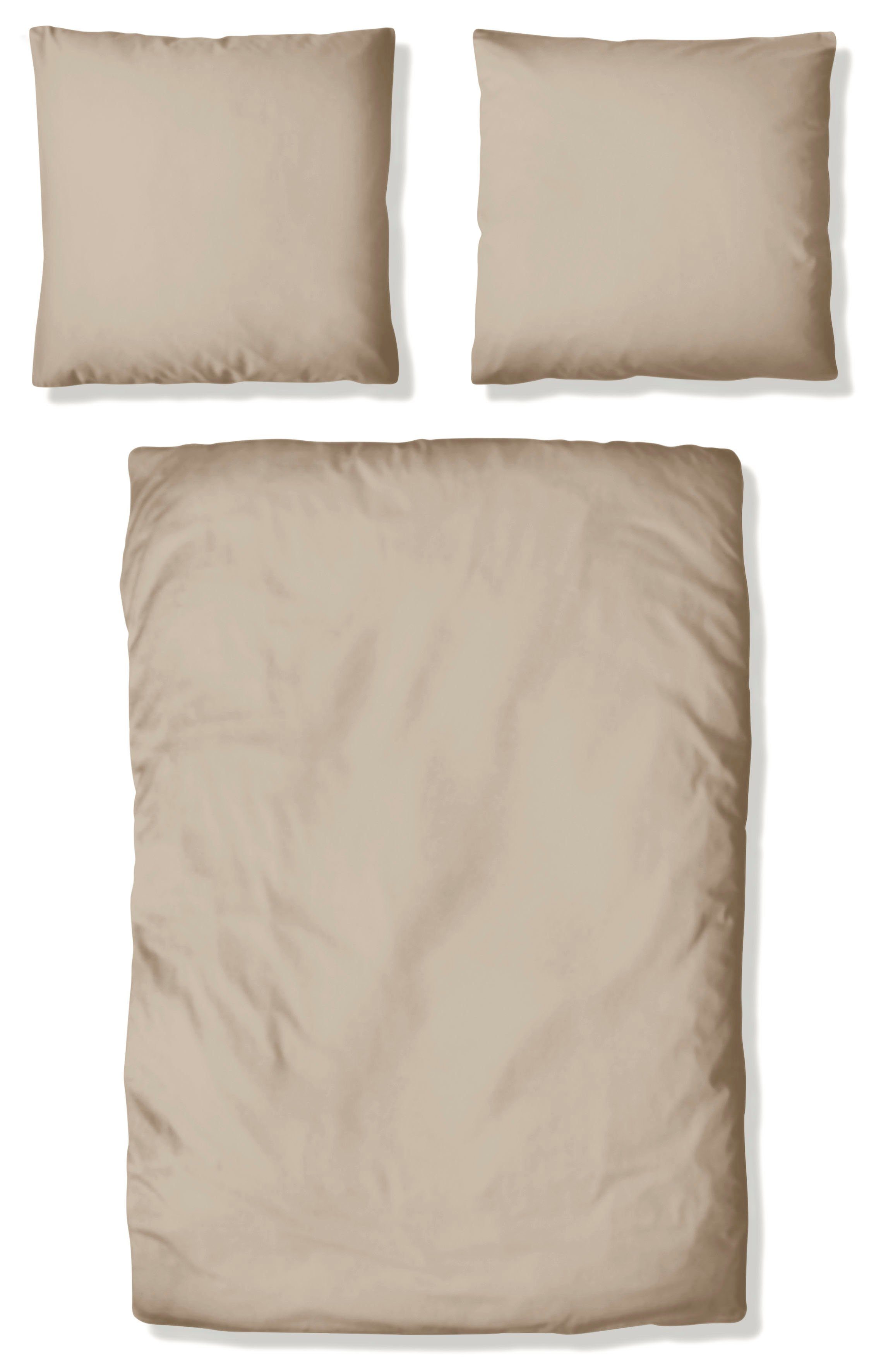 OTTO home Bettwäsche Mila in verschiedenen Premium Qualitäten, Biber (180g/m), 2 teilig, zeitlos elegante Uni Bettwäsche ab Gr. 135x200 cm – Bild 2 von 4