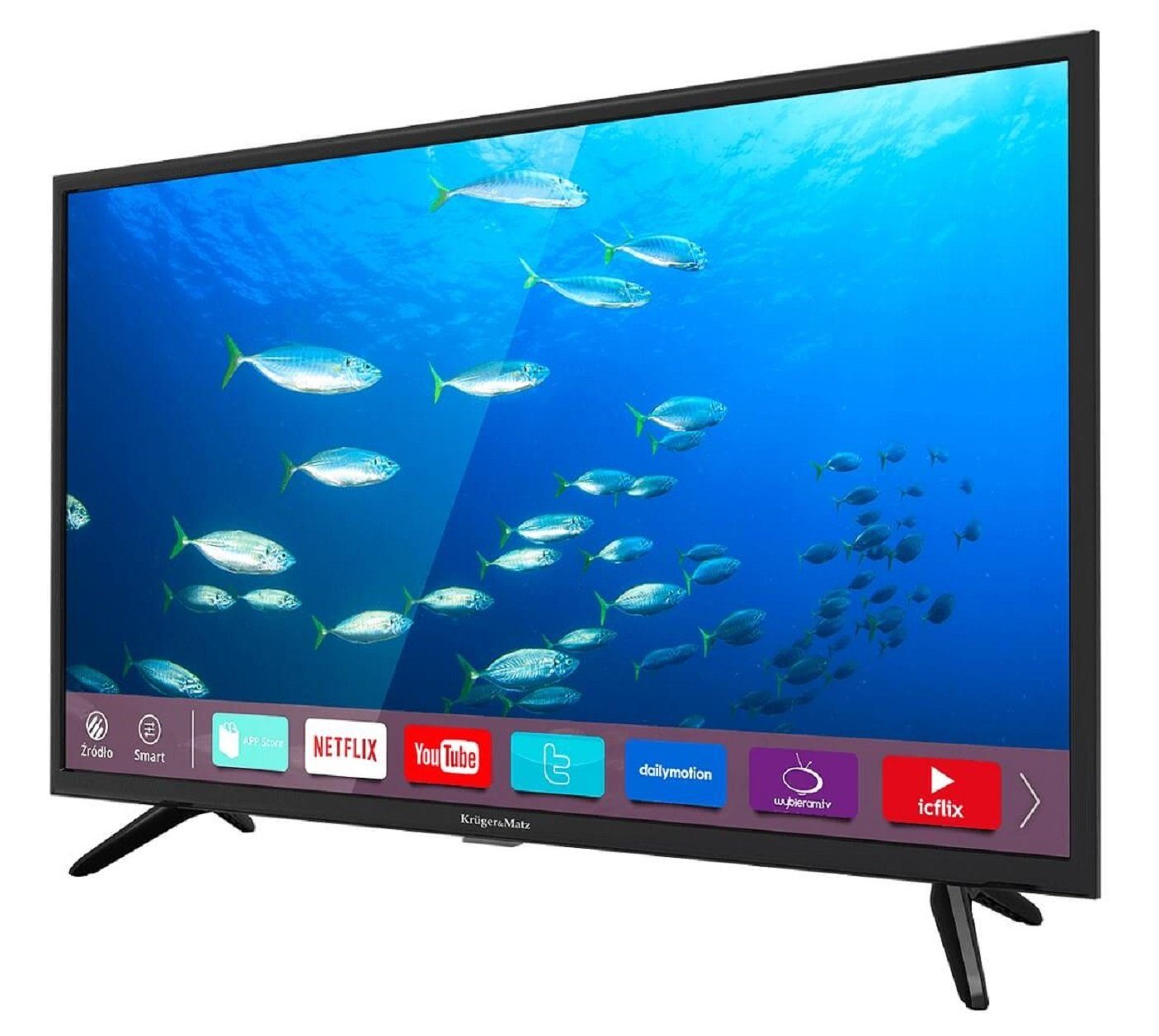 Krüger & Matz KM-0232-S6 LED-Fernseher (81,28 cm/32 Zoll, HD-ready, Smart-TV, GPU: Dual Core Mali 400, RAM: 1,5 GB DDR, Interner Speicher: 4 GB)