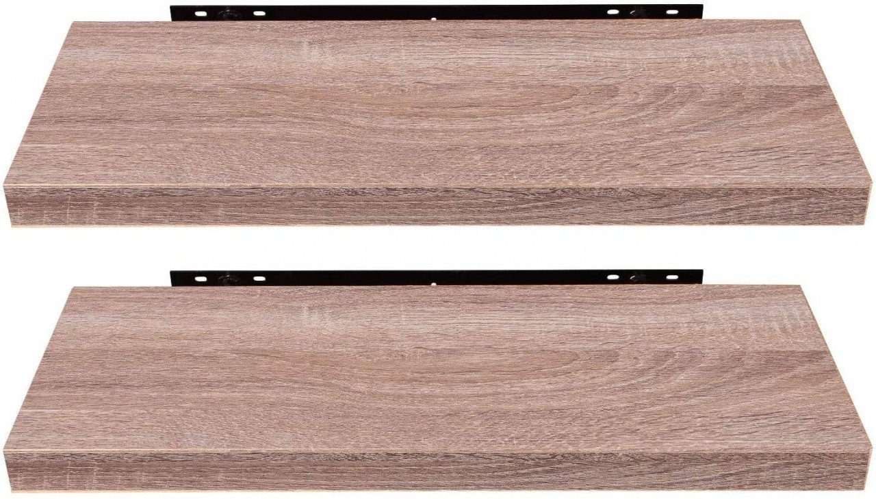 EUGAD Wandregal, 2-tlg., Holz Board Modern in verschiedenen Farben Größen