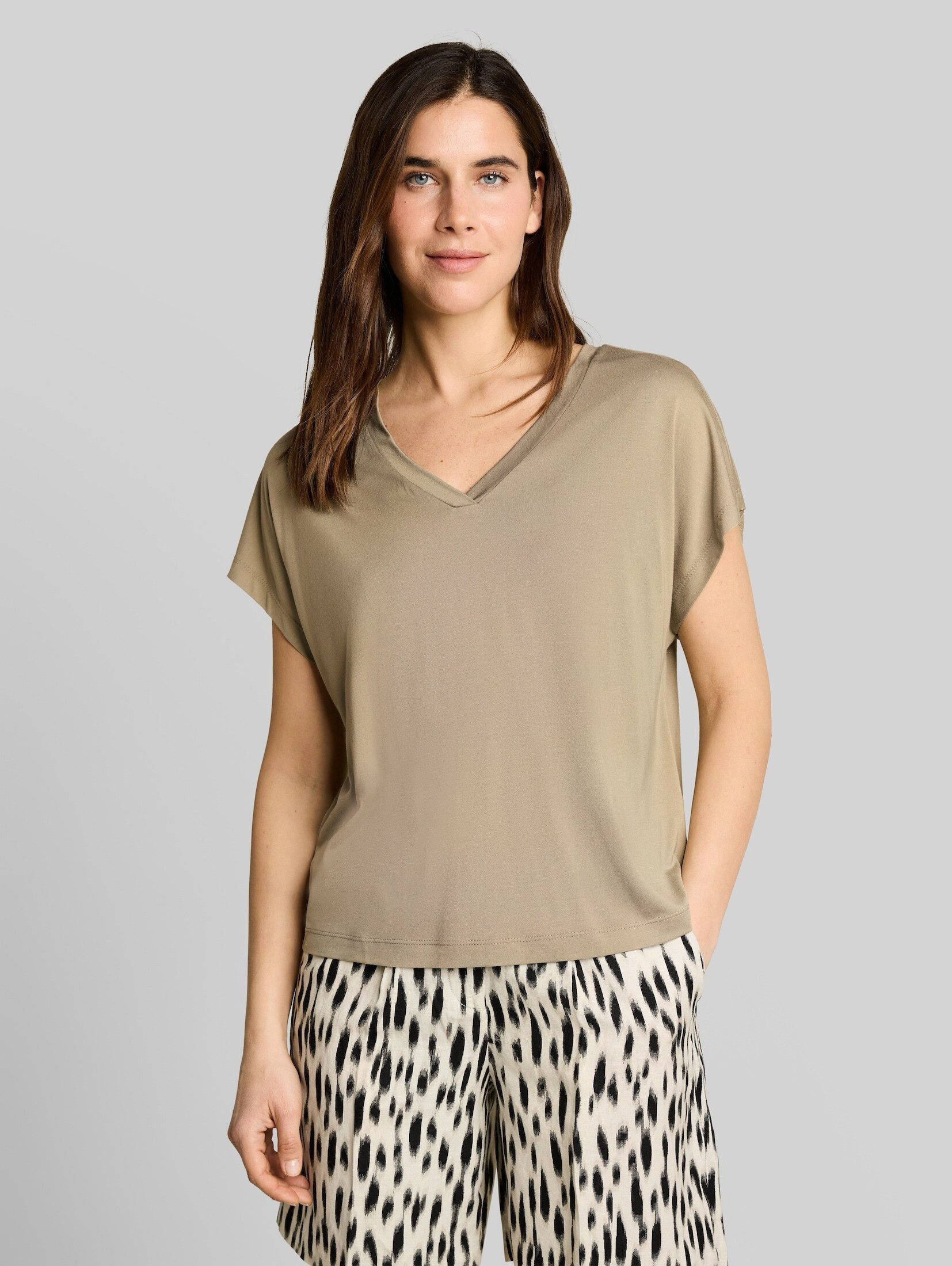 TOM TAILOR T-Shirt T-Shirt T-Shirt mit V-Ausschnitt