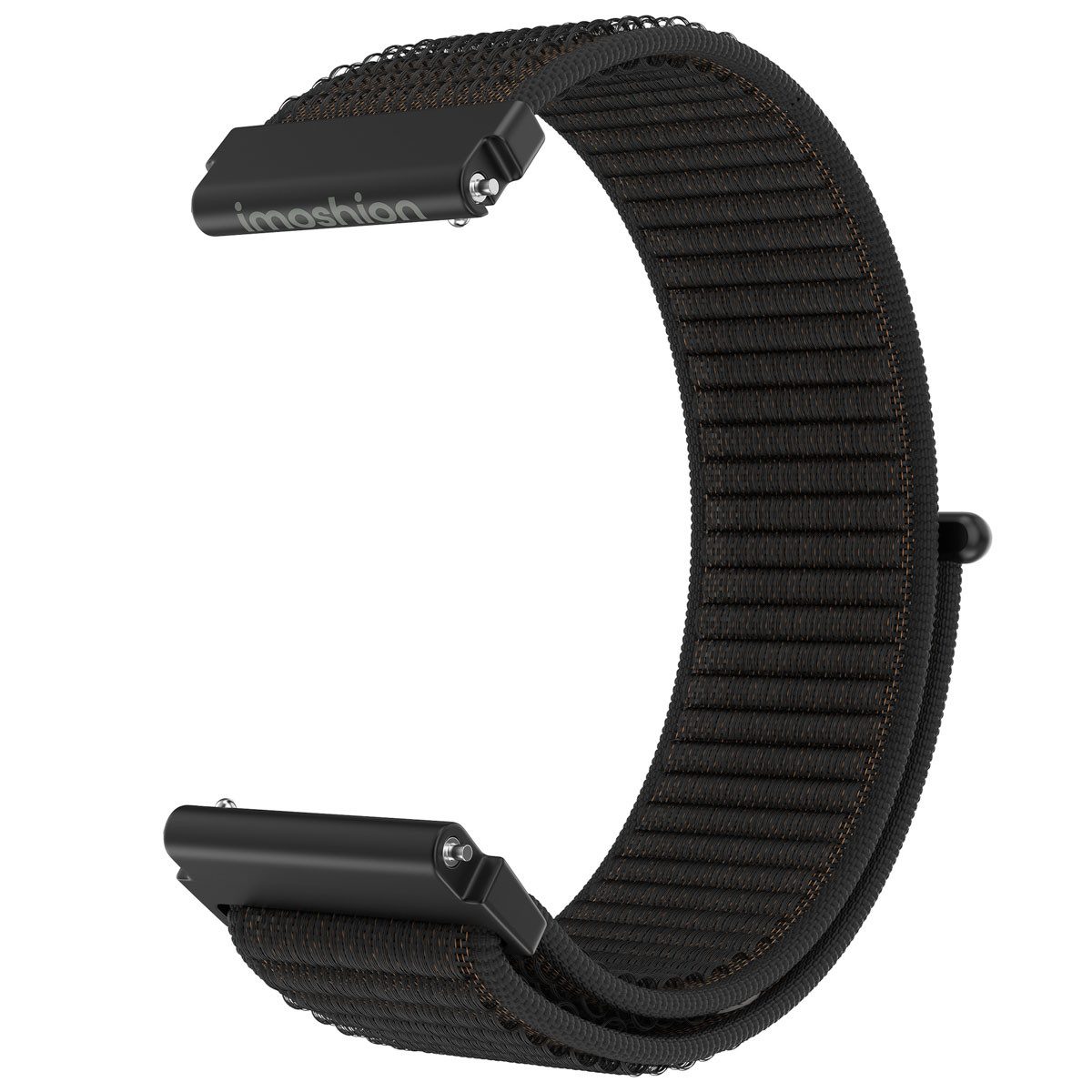 imoshion Smartwatch-Armband imoshion Nylonarmband - Universelle 22 mm Anschluss - Schwarz
