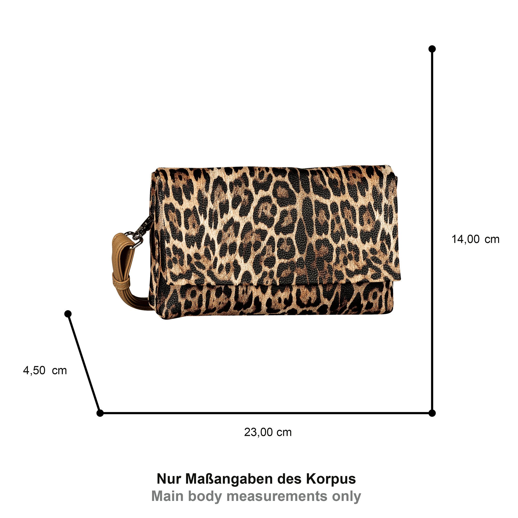 Gabor Abendtasche Salara, schlicht und funktional, mit 2 Kammern je nach Anlass variabel tragbar