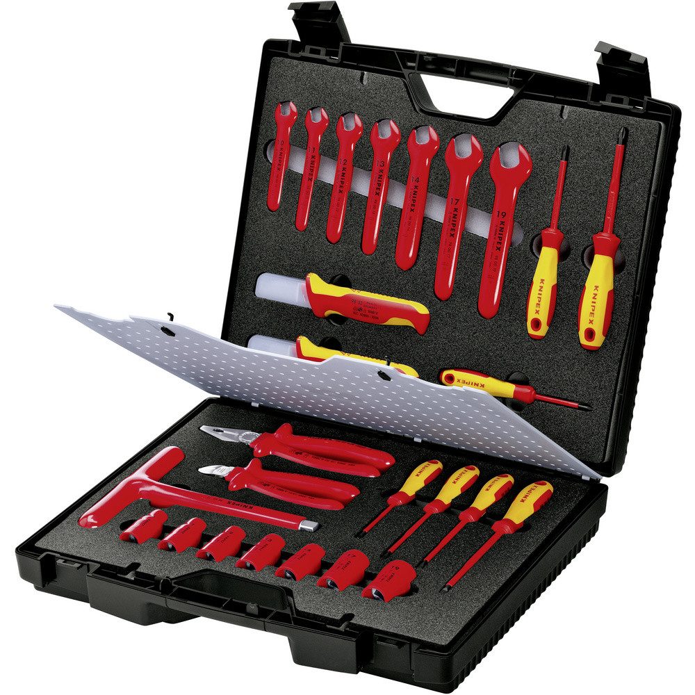 Knipex Werkzeugset Knipex 98 99 12 Werkzeugset Elektriker im Koffer 26teilig