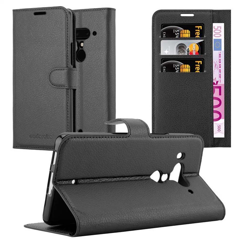Cadorabo Handyhülle für HTC U12 PLUS Hülle HTC U12 PLUS, Hülle Schutzhülle mit Standfunktion, Kartenfach und Magnetverschluss