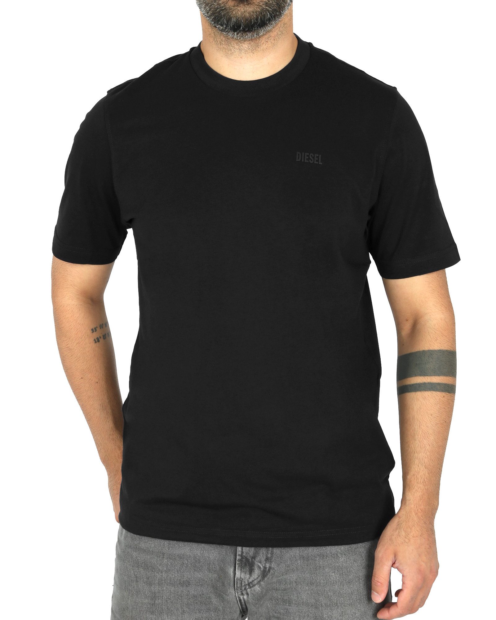 Diesel Rundhalsshirt mit Diesel Logo auf der Brust - T-JUST 250121 günstig online kaufen
