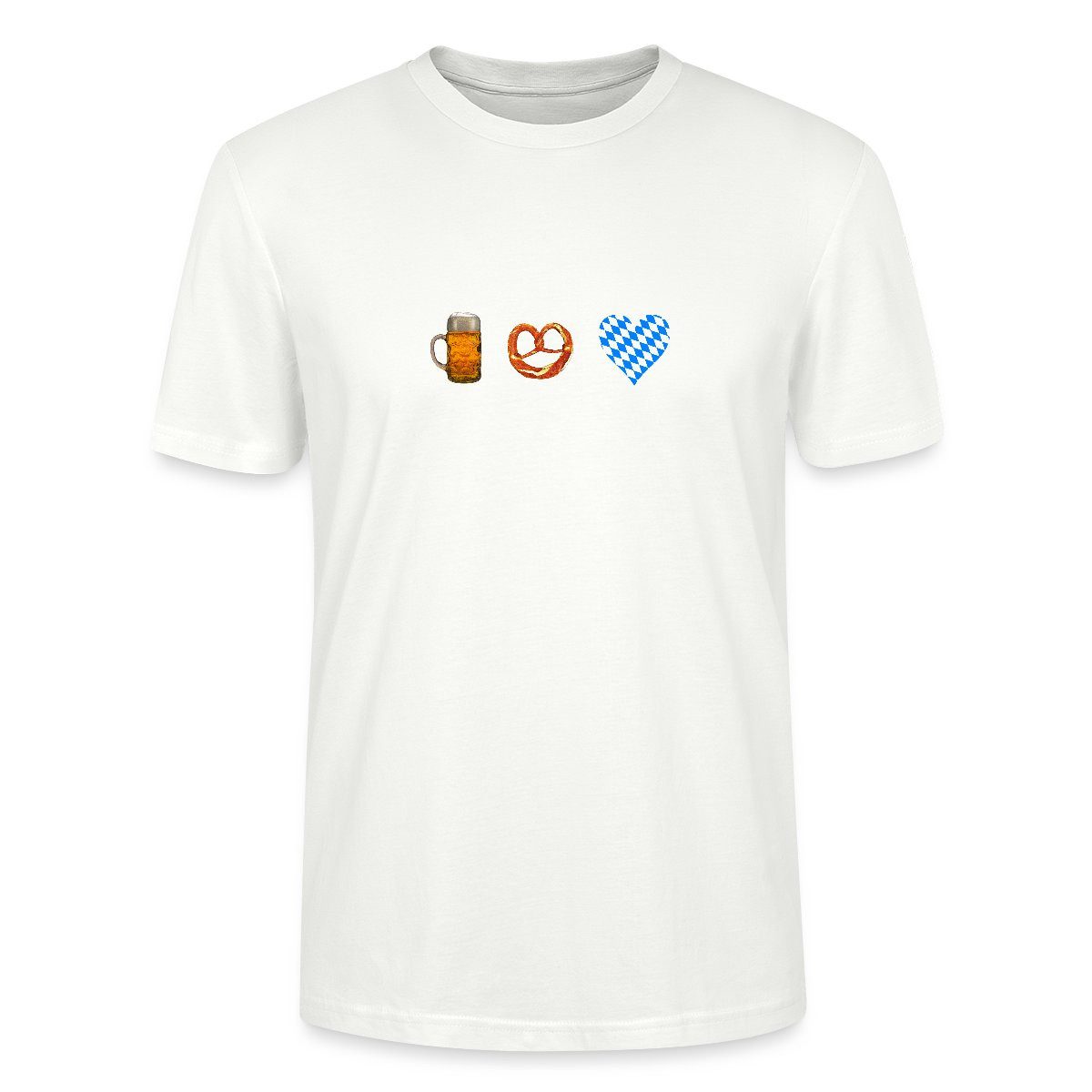 T-Shirt Bier Und Breze Bayern Volksfest Unisex Bio T-Shirt