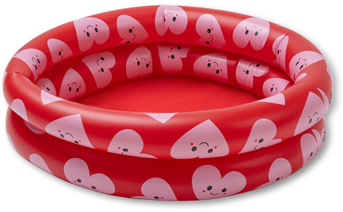 Swim Essentials Pool Swim Essentials Swimming Baby Pool 60 cm Red Hearts 60 x 15 cm