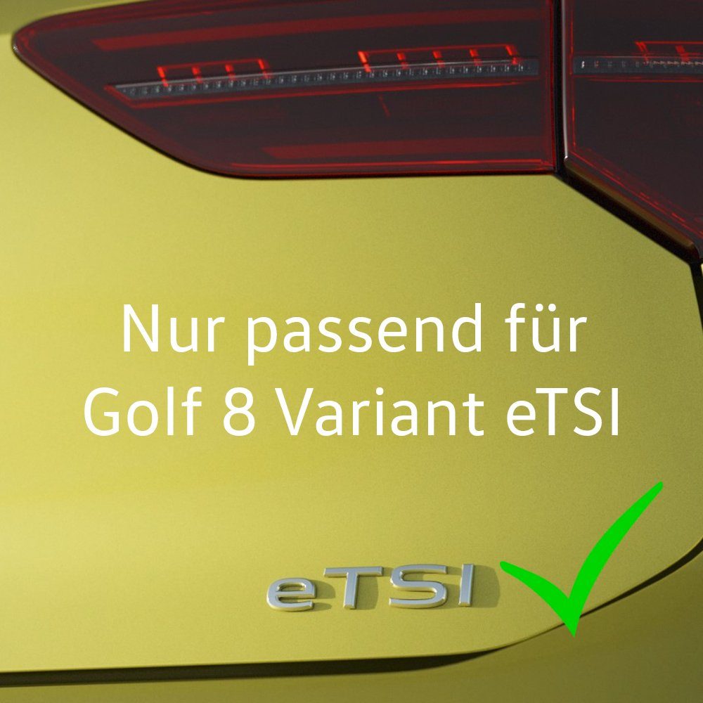 Volkswagen Passform-Fußmatten Golf 8 VIII Variant eTSI (4 St), für VW Golf 8 VIII Variant Mild Hybrid "eTSI" Kombi, Gummimatten vorne und hinten, rutschfest, abwaschbar, 5H9061500A 82V