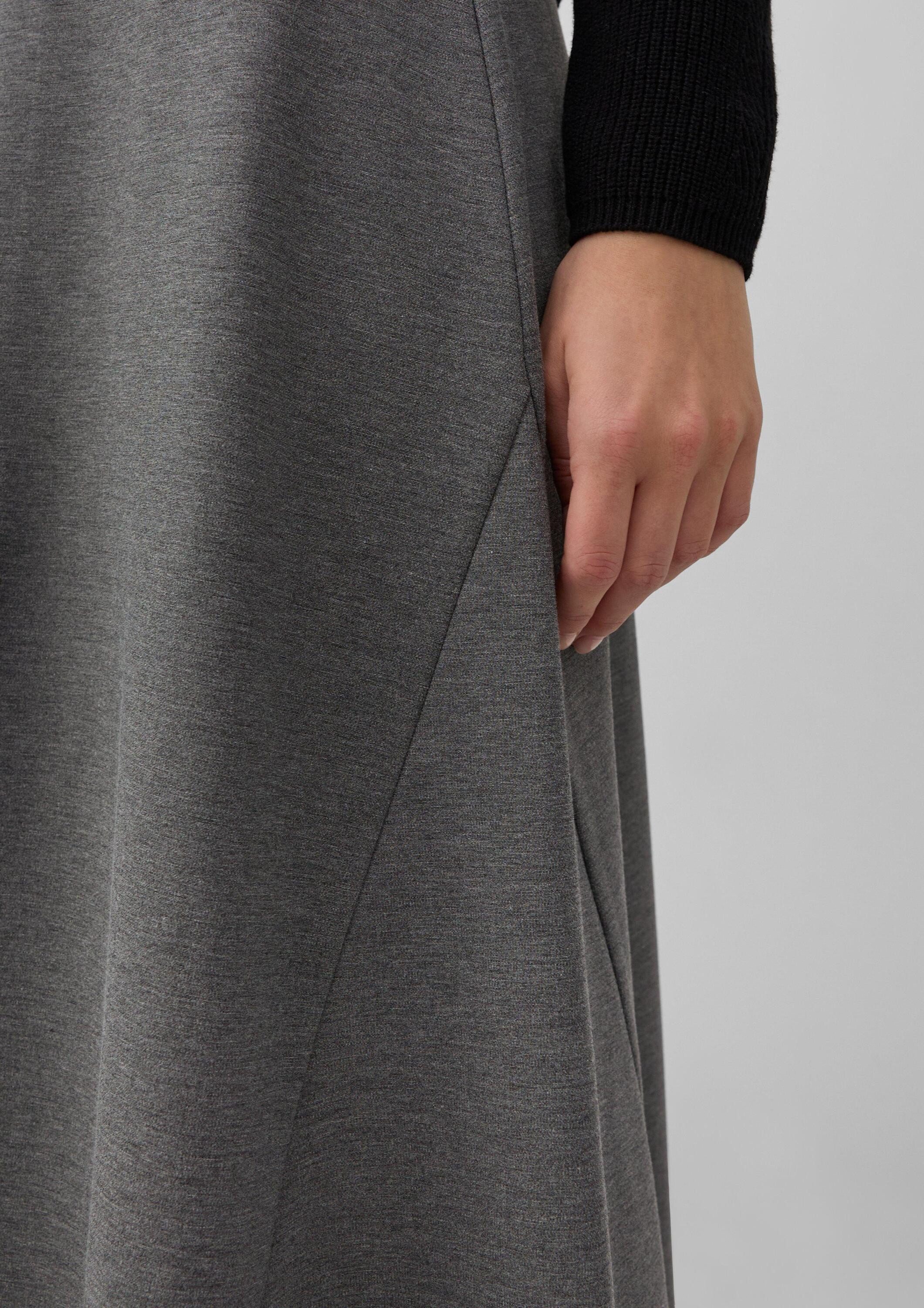 s.Oliver Maxirock Rock Ausgestellter Midi-Rock aus Interlockjersey