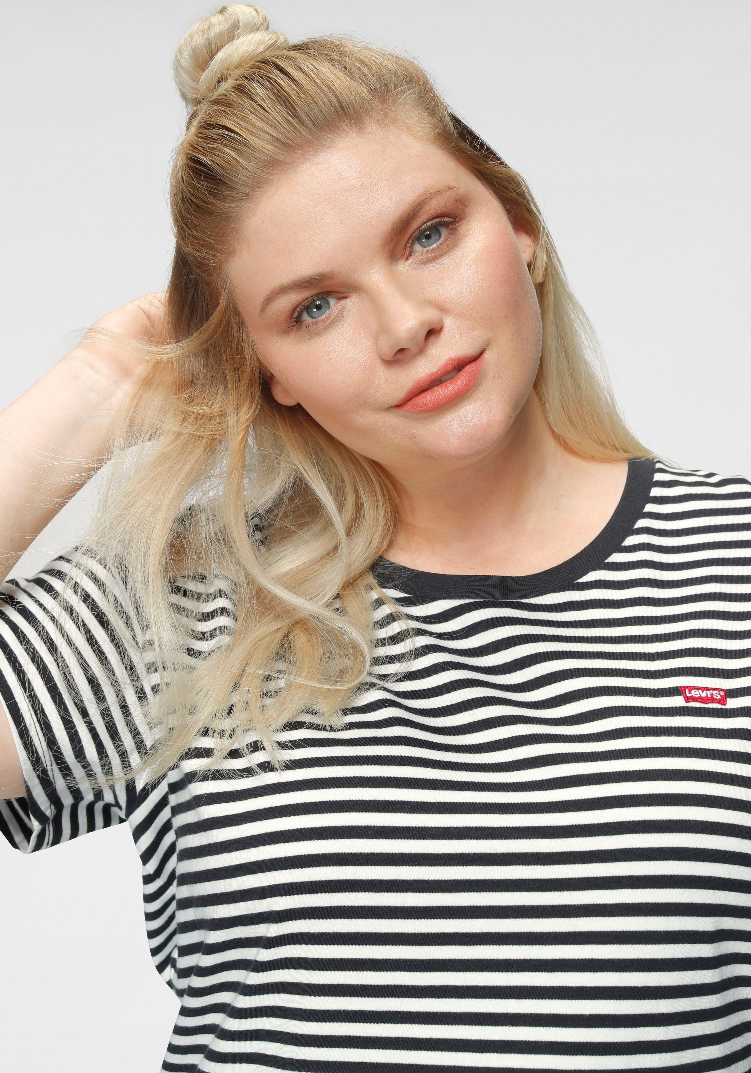 Levi's® Plus T-Shirt PL THE PERFECT im Streifendesign