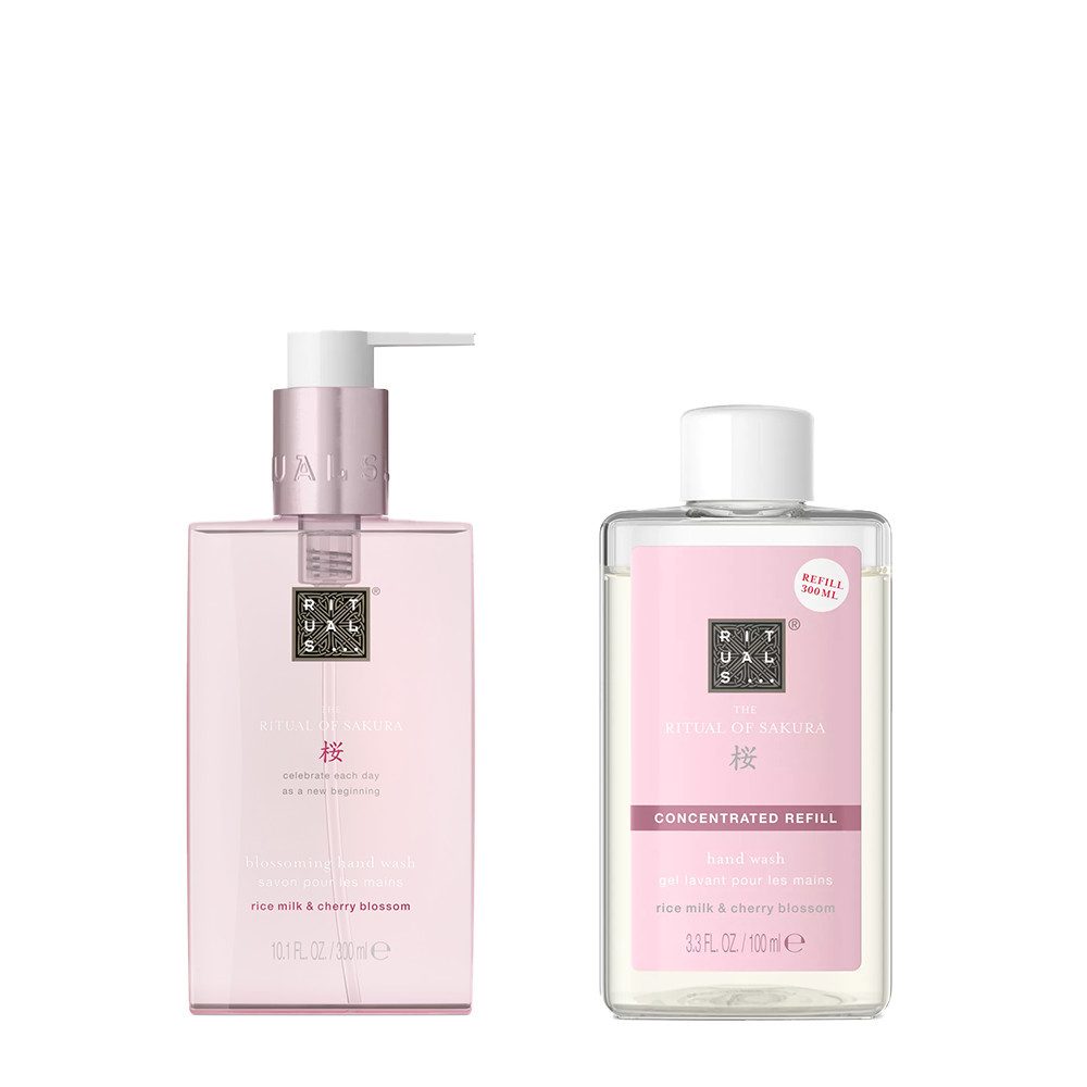 Rituals Pflege-Geschenkset Rituals The Ritual Of Sakura Hand Wash, 2-tlg., Reinigt sanft und pflegt die Hände