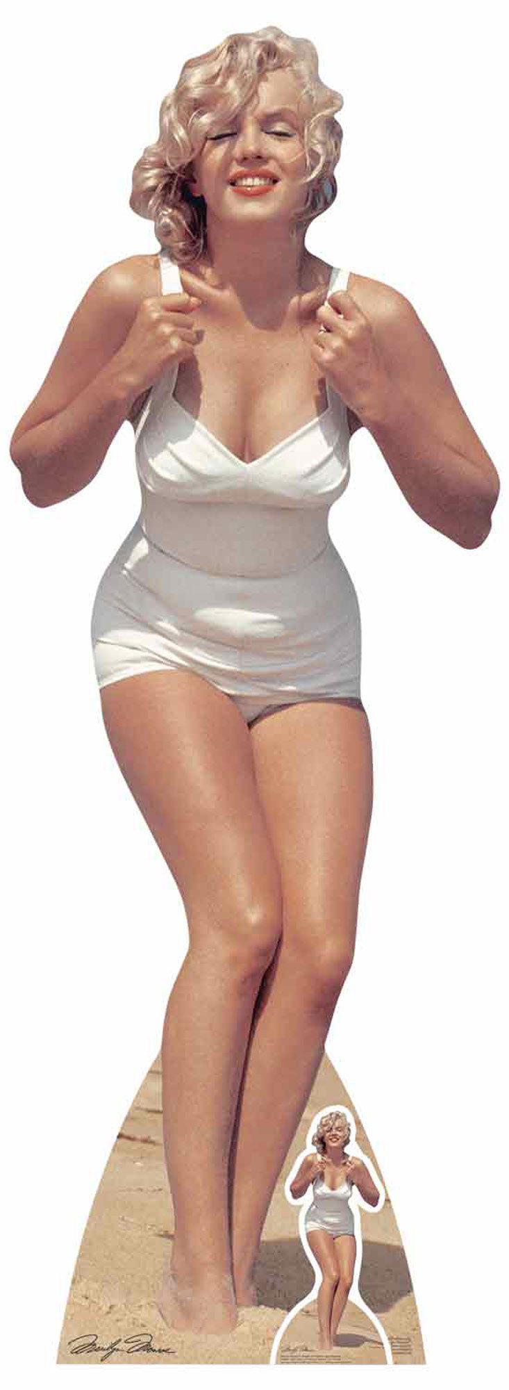 Dekofigur Monroe, Marilyn Pappaufsteller White Swim günstig online kaufen