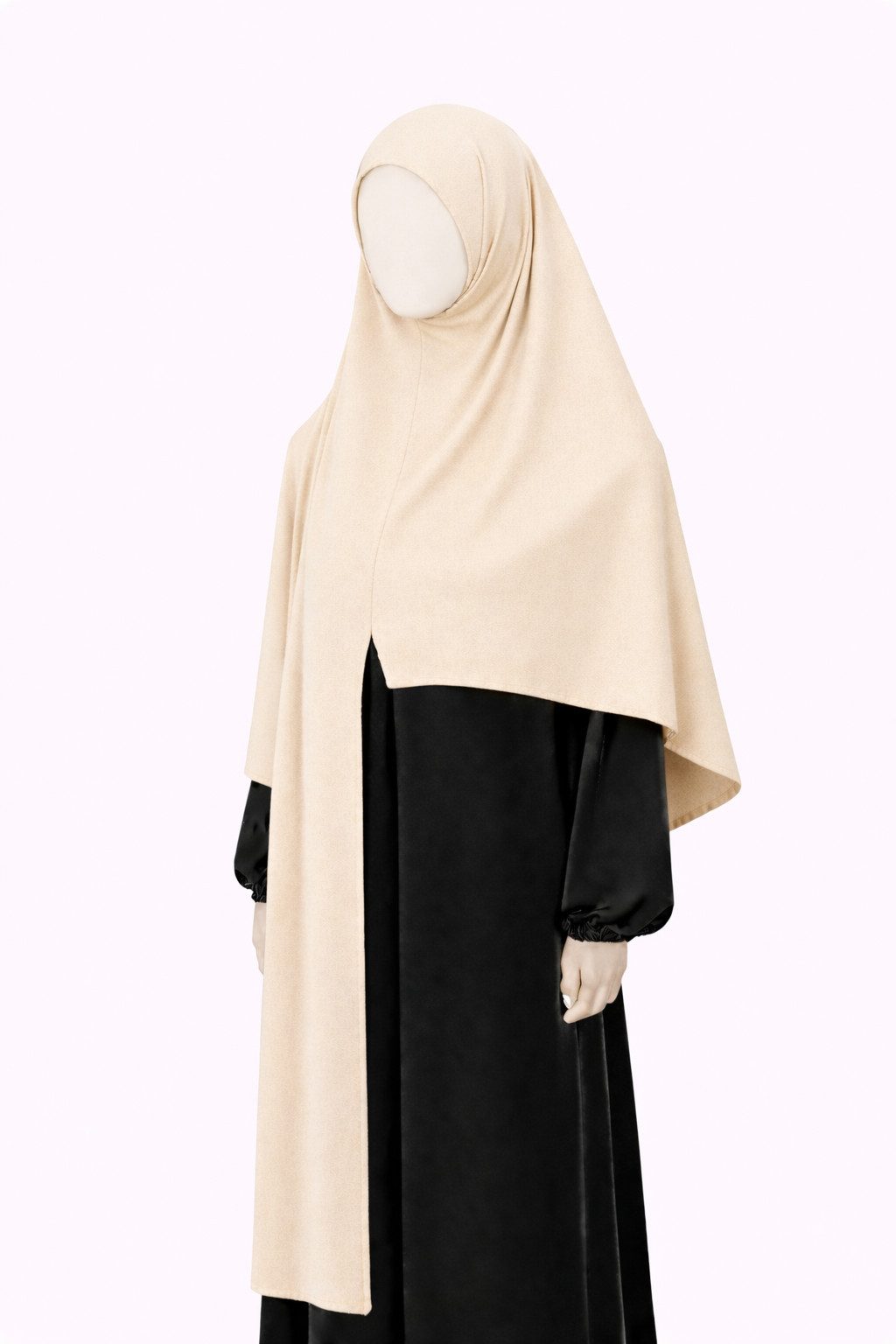 Aymasal Kopftuch Easy Jersey Hijab to-go Kopftuch Schal Tuch Islam Extra lang 180x70, (Einzelstück, 1-St. Einzelartikel), Easy Hijab mit Frontnaht aus Viskose Stretch Komfort