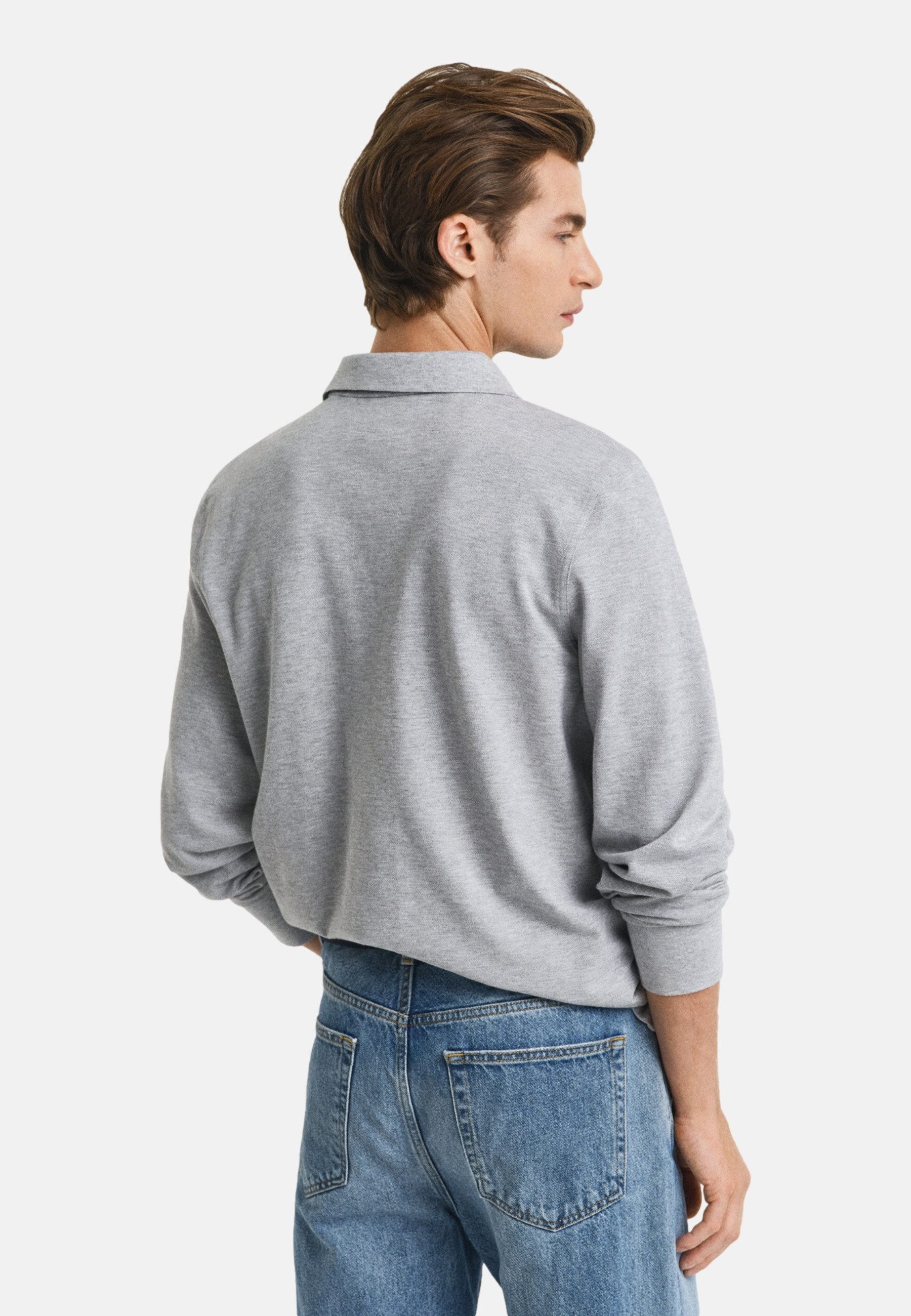 Gant Poloshirt Poloshirt REG SHIELD Langarmshirt mit Polokragen (1-tlg., 1)