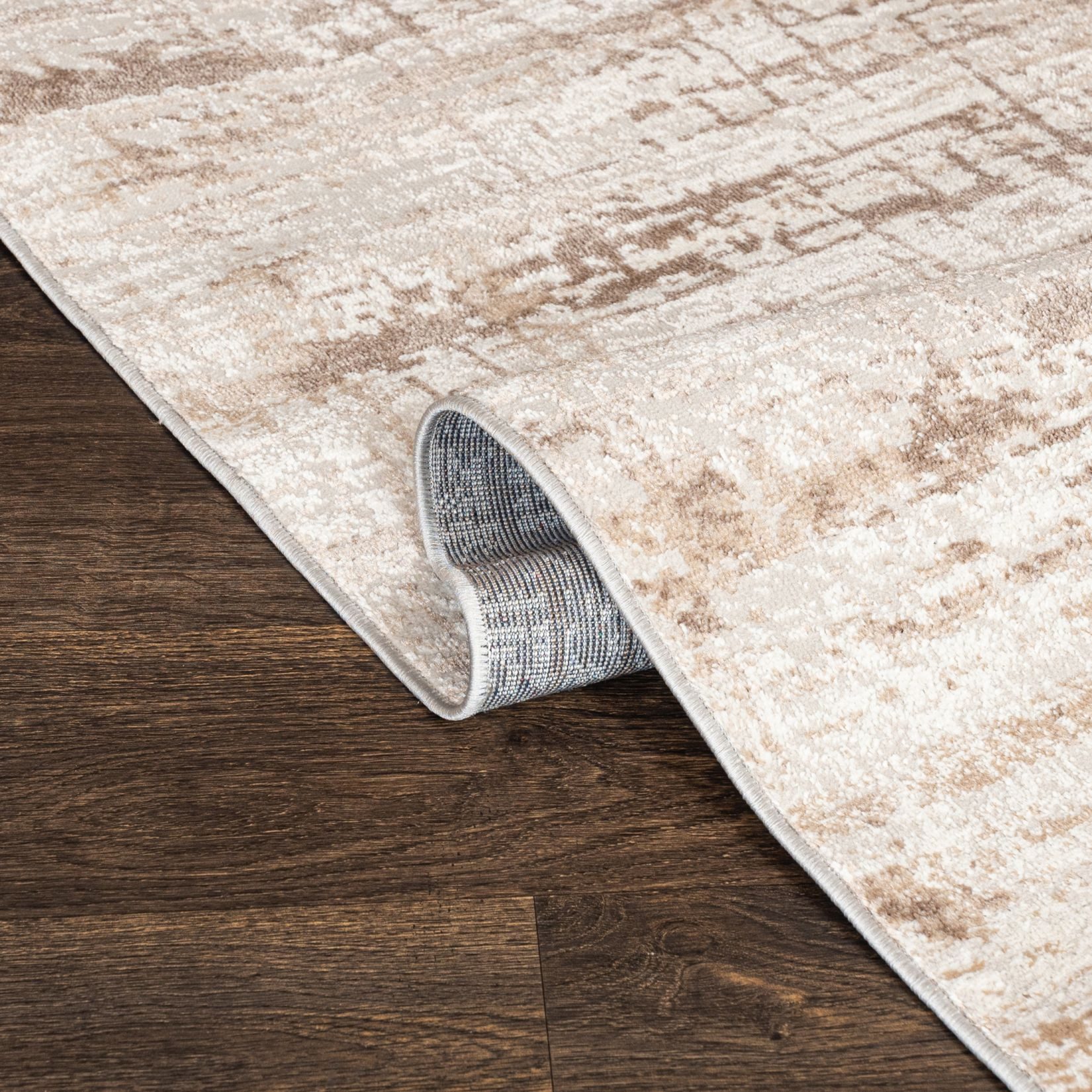 Mazovia Läufer Läufer FlurLäufer Modern für Vorzimmer Schlafzimmer - Abstrakt Muster, 80 x 100 cm, Kurzflor, Meterware – Bild 4 von 5