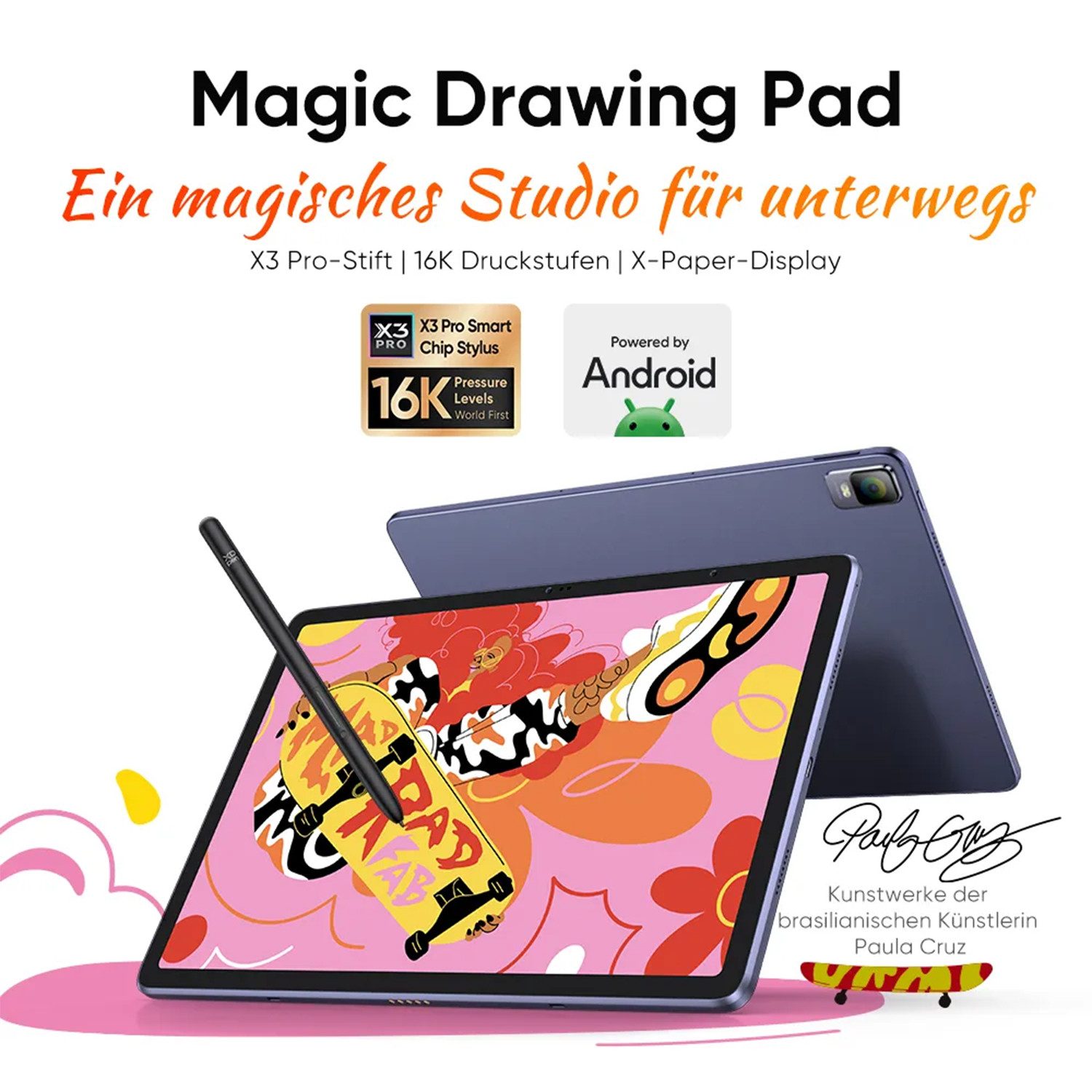 XP-PEN XP-PEN Magic Drawing Pad mit Tastatur Grafiktablett (12", 256 GB)