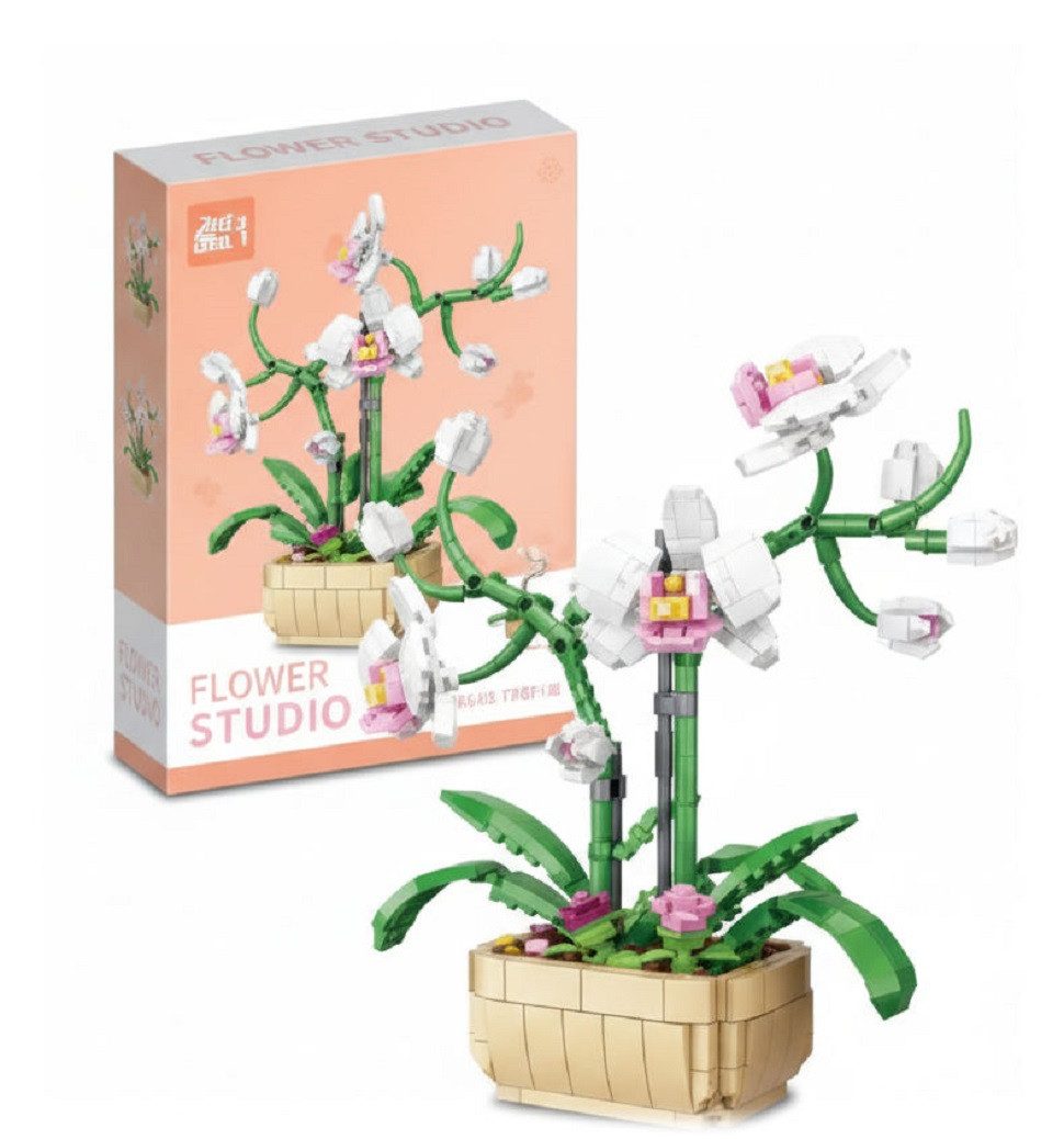 COIL Blumenstrauß, Bausteinset, Spielbausteine, Baukasten Spielbauklötze, (Set, 580 St), Botanische Sammlung, Wohndekor