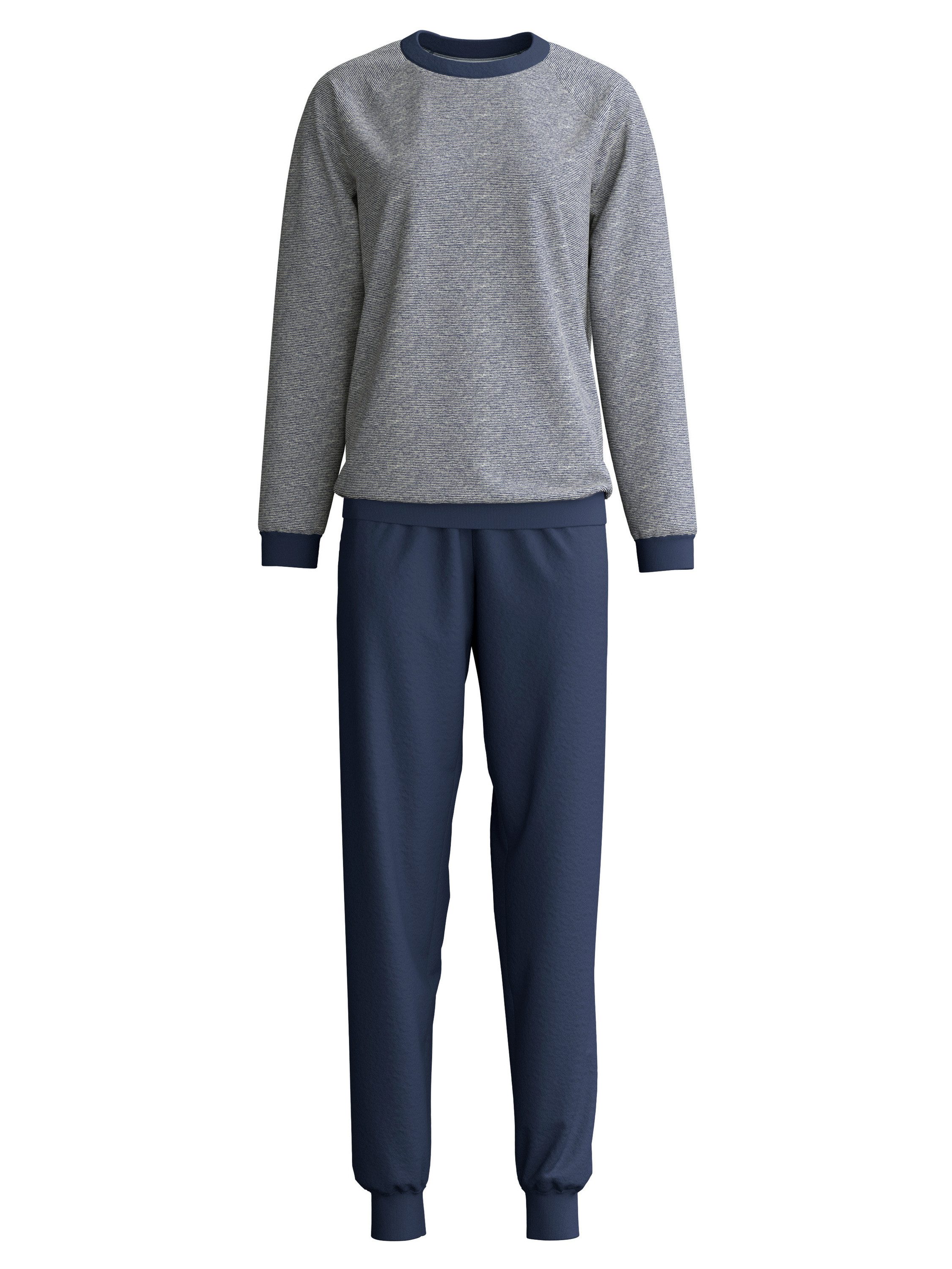 CALIDA Pyjama Soft Dreams Damen (2 tlg) weich, wärmend und bequem mit Bündchen