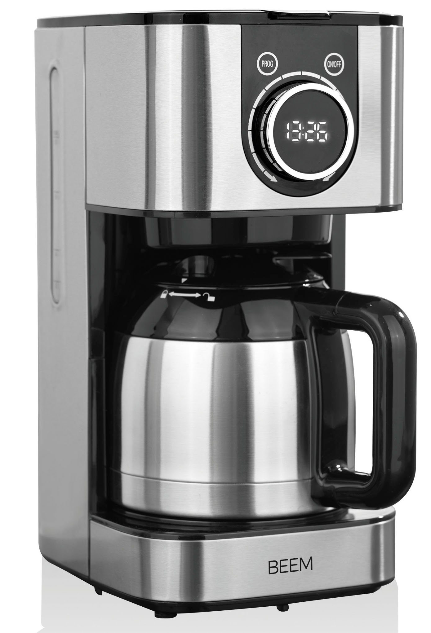 BEEM Filterkaffeemaschine FRESH-AROMA-SWITCH Thermo, 1l Kaffeekanne,  Permanentfilter, Isolierkanne (1 l) für den Genussmoment allein oder in  größerer Runde