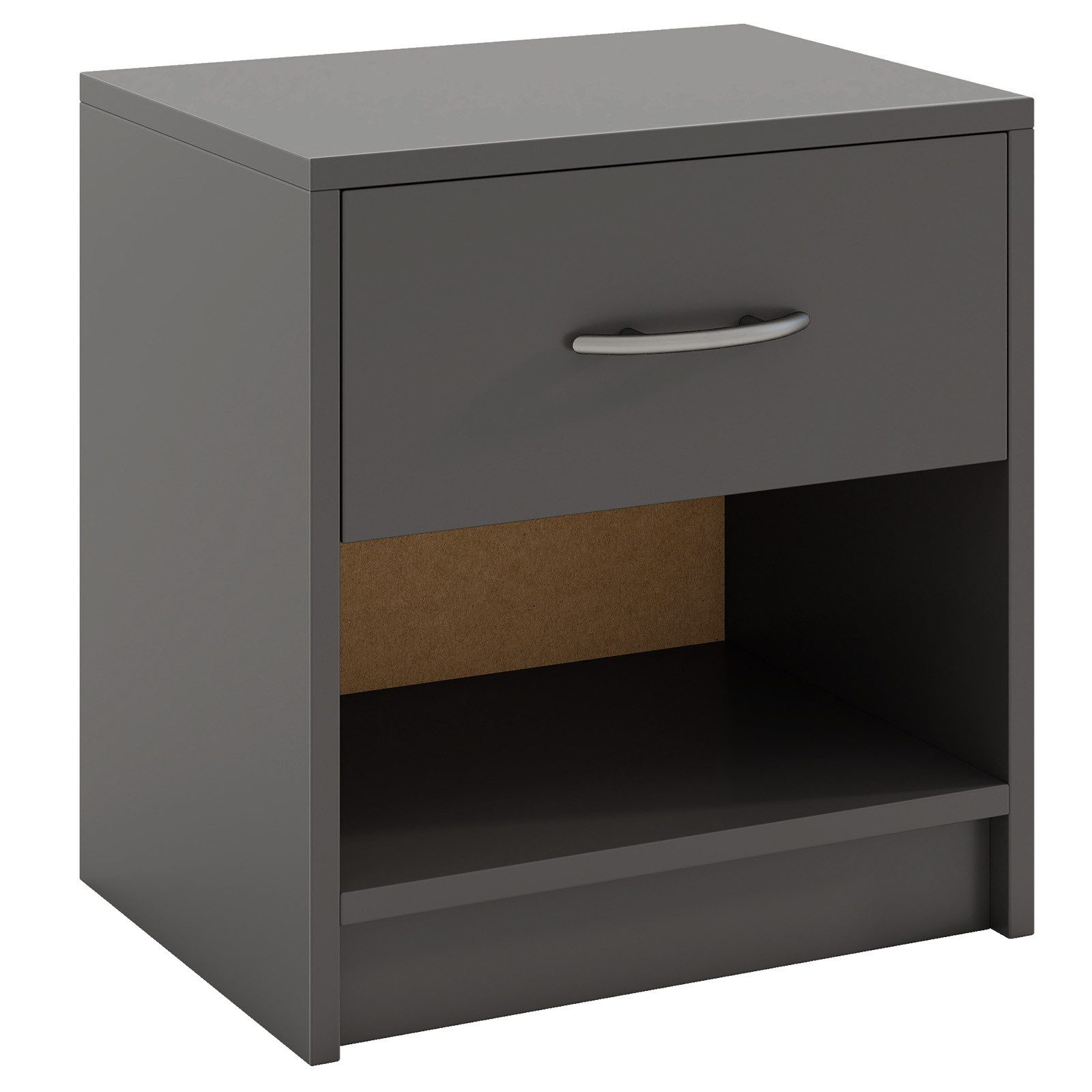 KOMFOTTEU Nachttisch, Beistelltisch mit Schublade, 38,5 x 28 x 40,5 cm