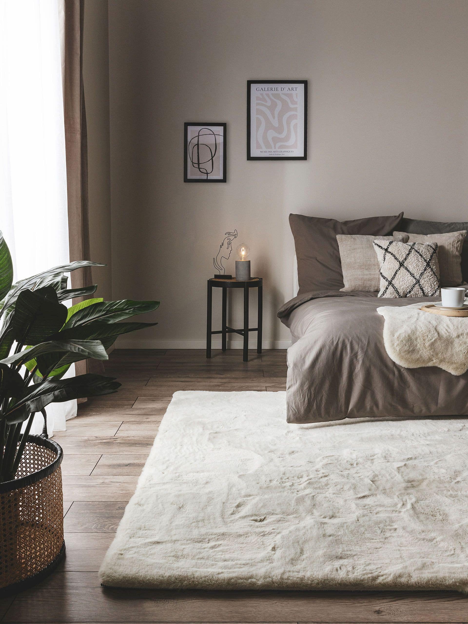 benuta Fellteppich Dave, rechteckig, Höhe: 21 mm, Kunstfaser, Berber, Ethno günstig online kaufen