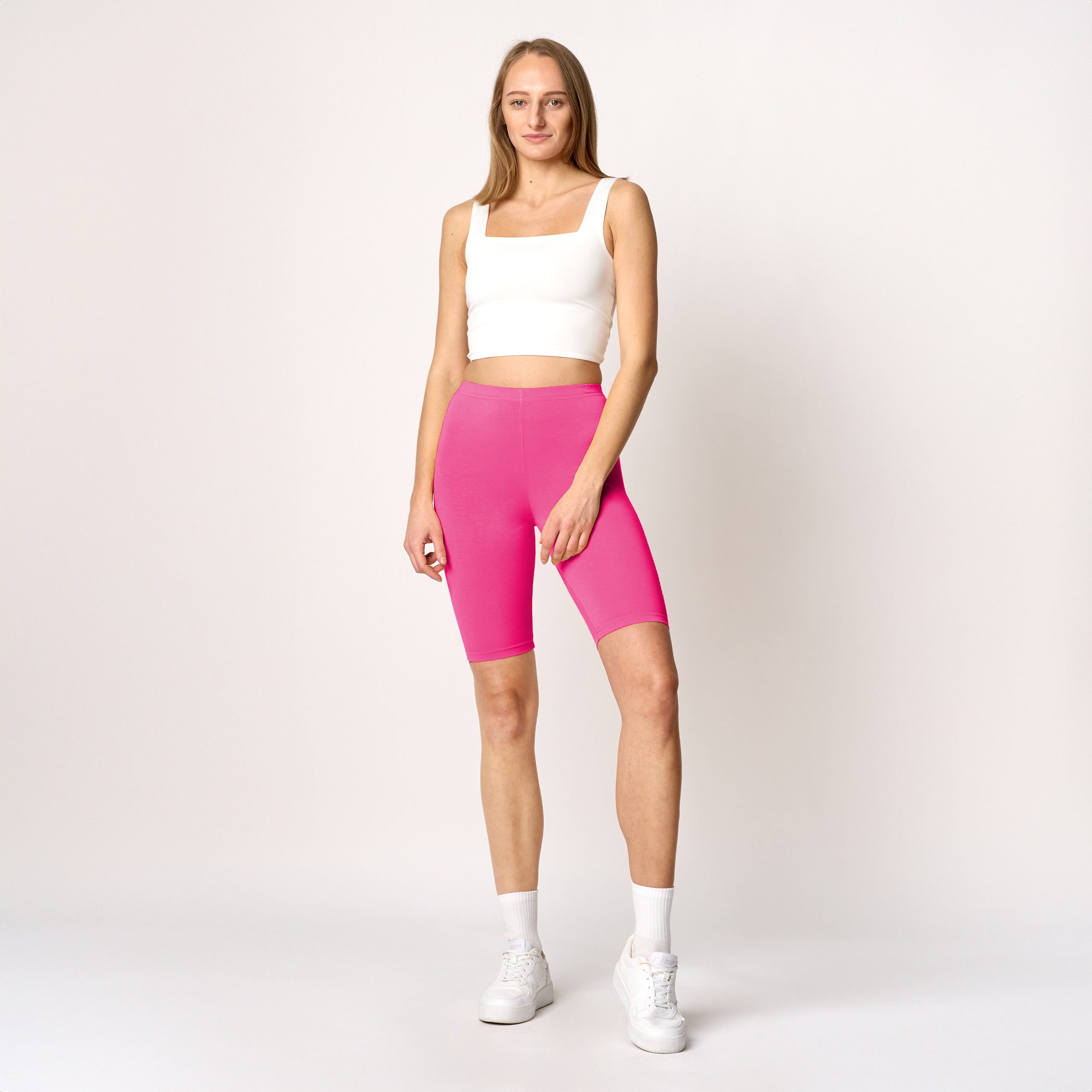 Merry Style Leggings Damen Kurze Hose aus Viskose MS10-145 (1-tlg) elastisc günstig online kaufen