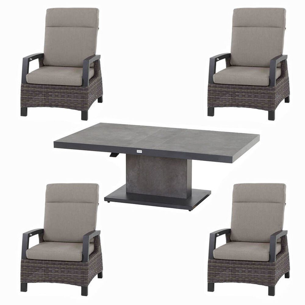 Siena Garden Gartenlounge-Set Corido/Bellani Grau