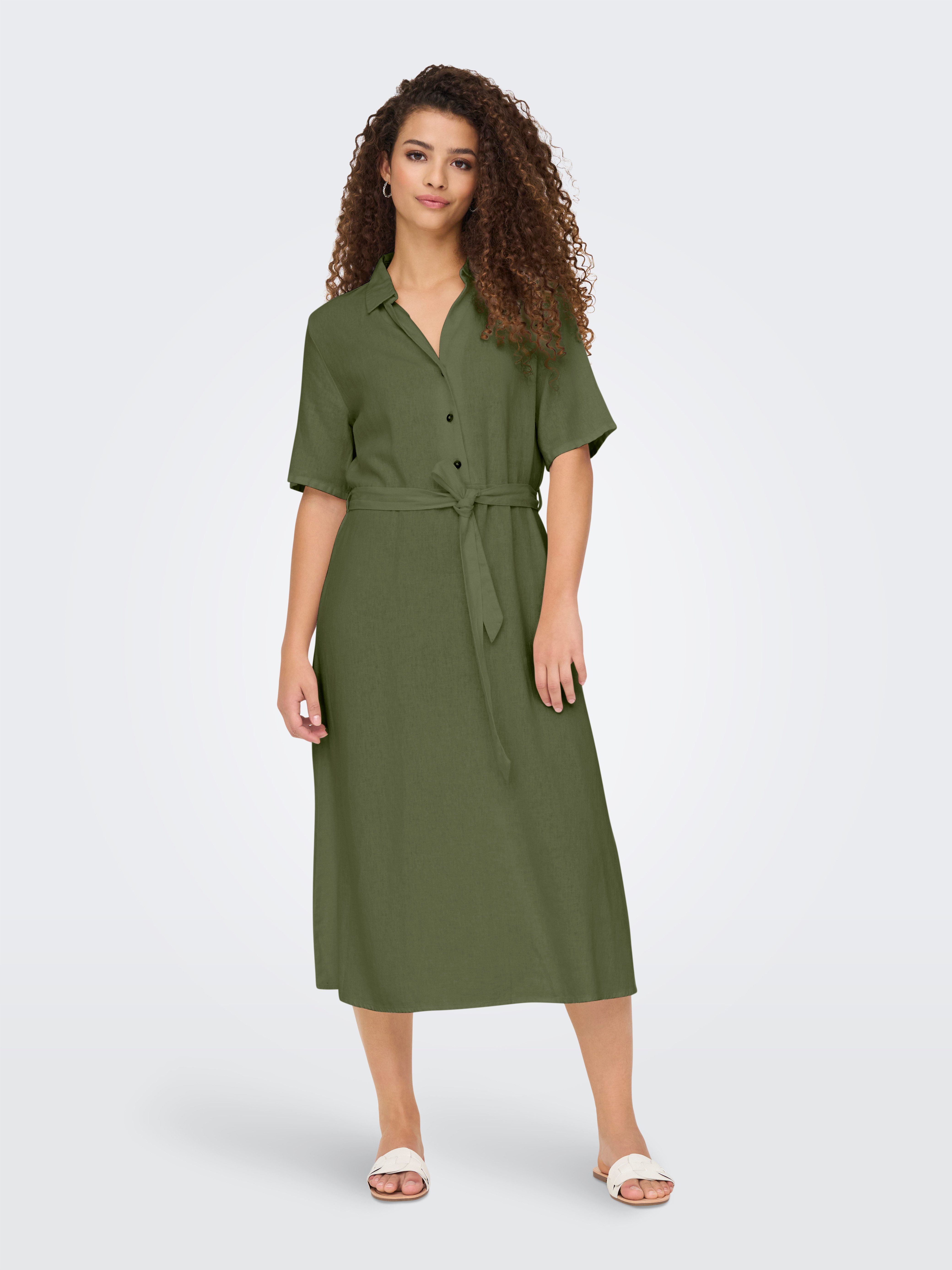 JDY Blusenkleid JDYSAY 2/4 MIDI SHIRT DRESS WVN NOOS Sommerkleid günstig online kaufen