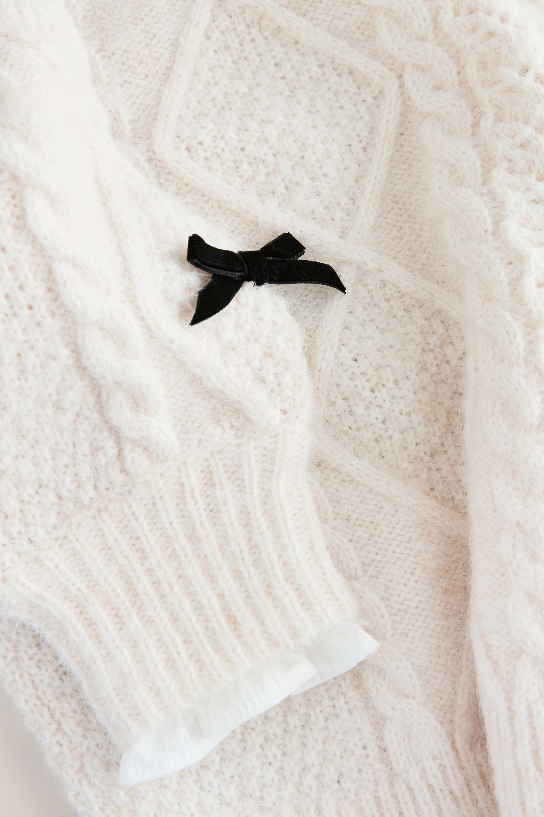 Next Strickpullover Zopfstrickpullover mit Kragenlage und Schleife (1-tlg) günstig online kaufen