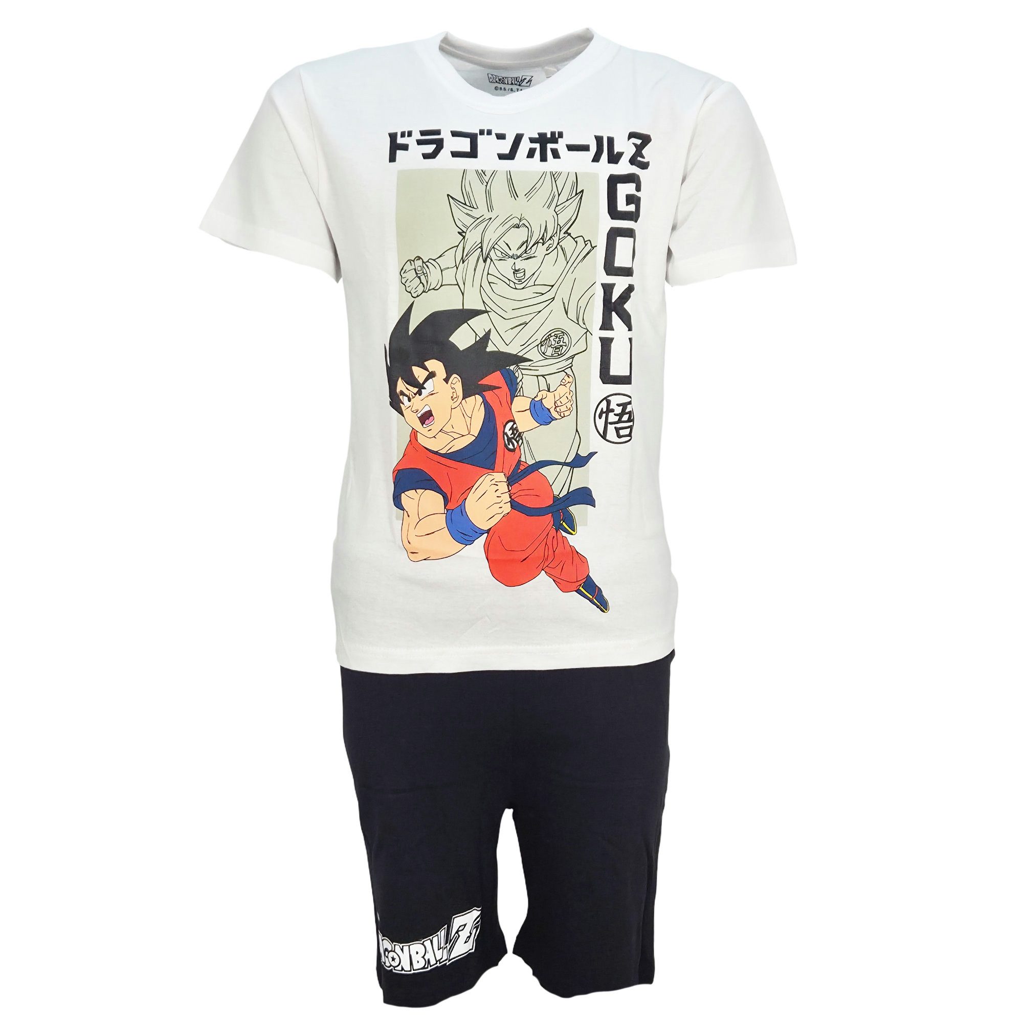 Dragon Ball Schlafanzug Anime Dragon Ball Goku Kinder Schlafanzug Pyjama Shirt Shorts Gr. 134 bis 164