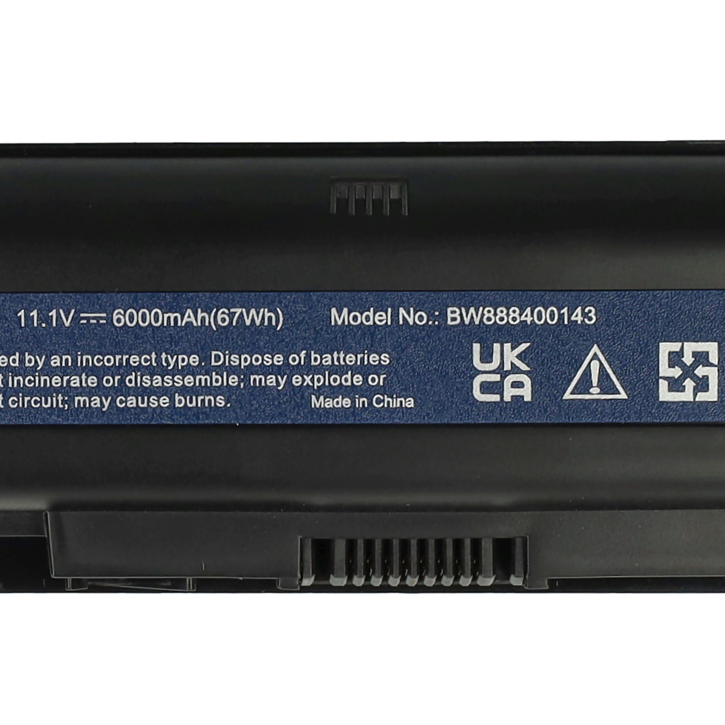 Laptop-Akku HSTNN-CBOW, HSTNN-DB0W, 6000 Ersatz HSTNN-181C, mAh HP für HSTNN-CBOX, Extensilo