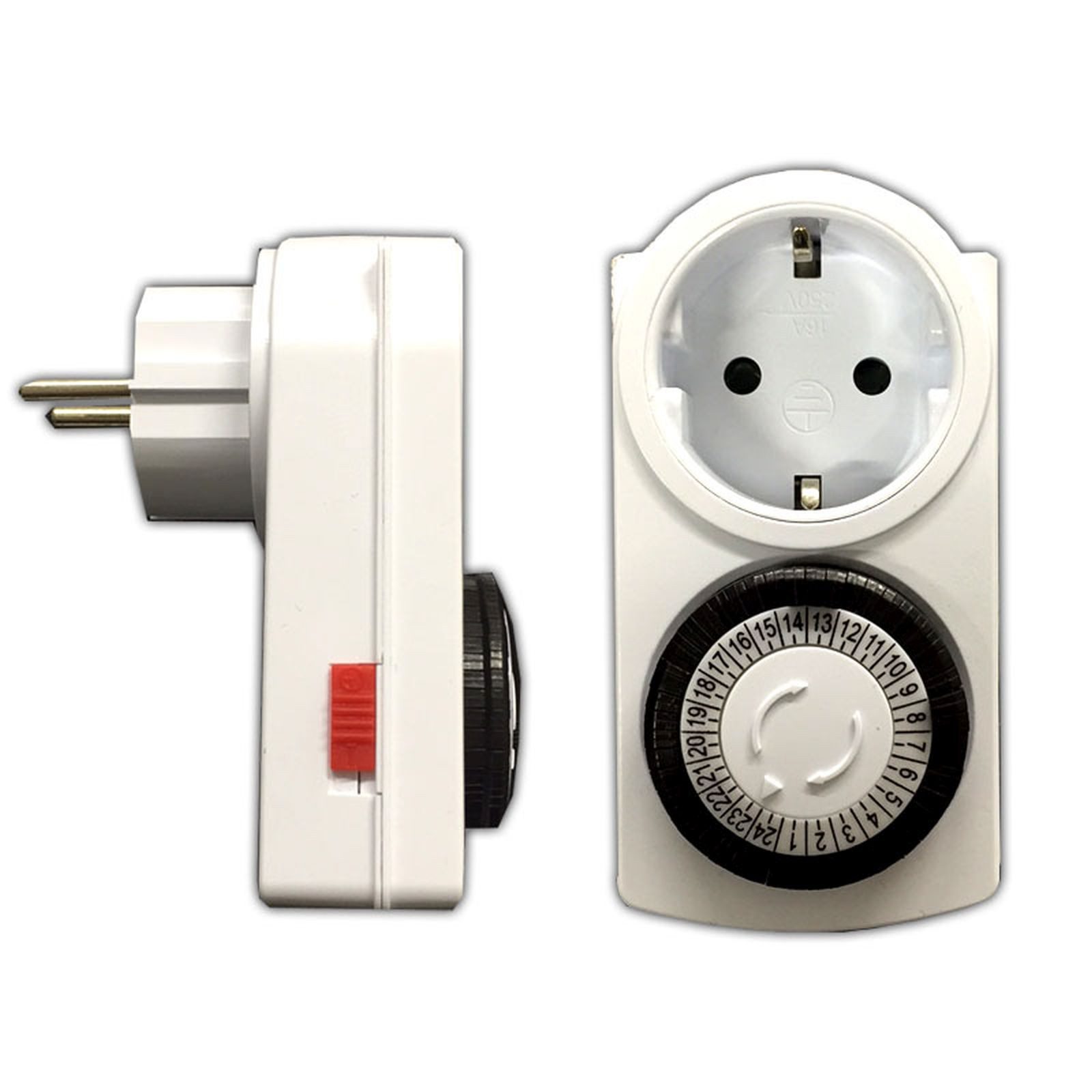 HAC24 Zeitschaltuhr Zeitschaltuhr Analog Timer Steckdose mit Kinderschutz Zeitschalter, 1-St., 24h Zeitschaltung