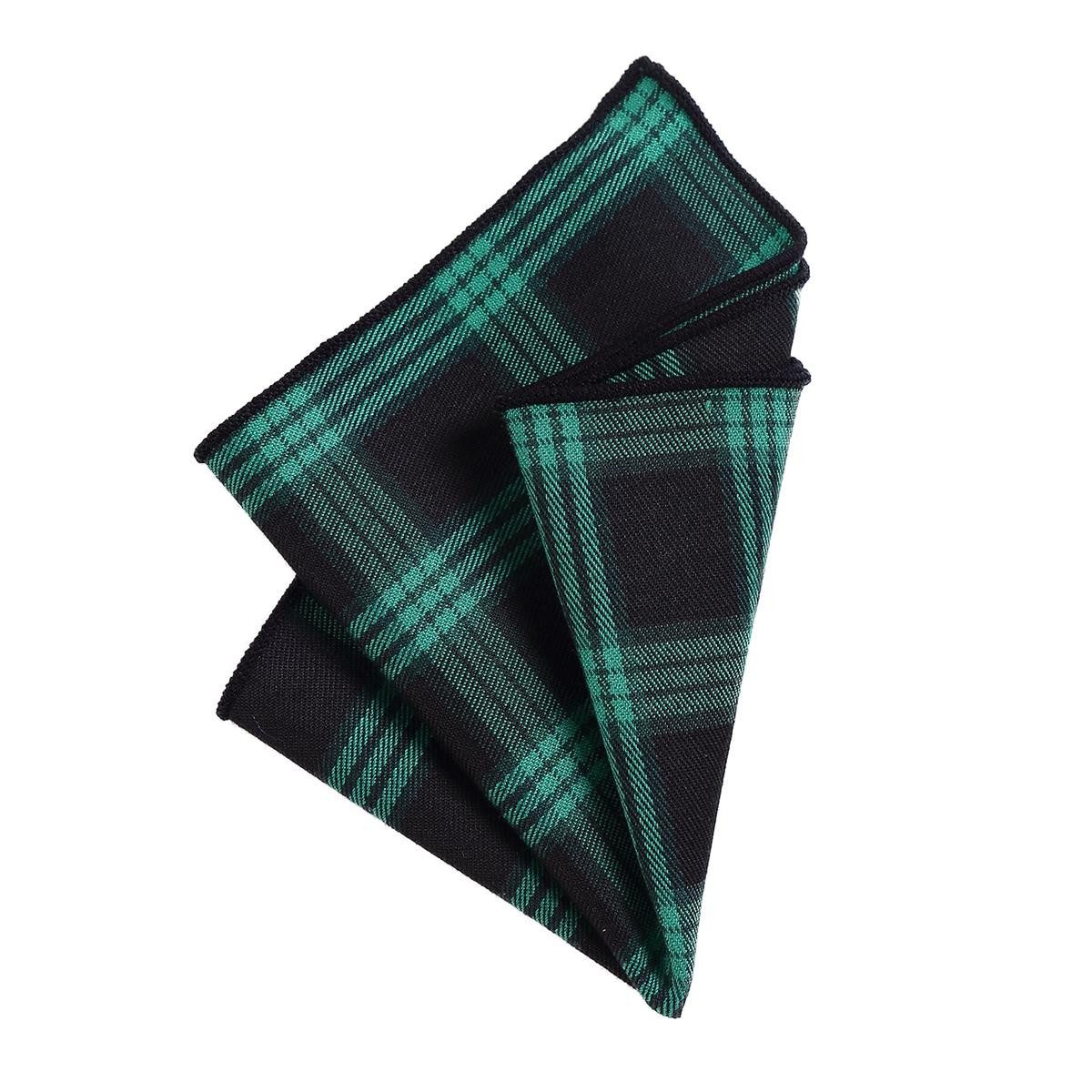 DonDon Einstecktuch DonDon Herren Hanky Einstecktuch kariert, (Packung, 1-St), vorgefaltet, kariert, Baumwolle