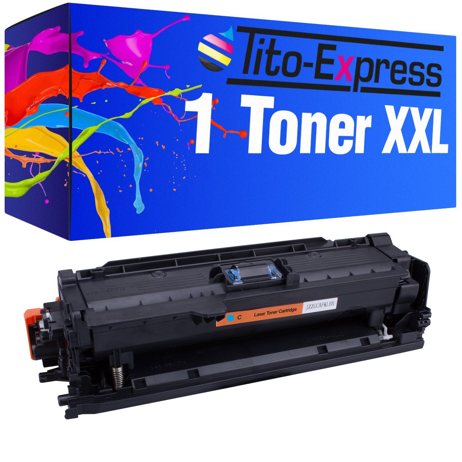 Tito-Express Tonerpatrone ersetzt HP CE 251 A HP CE 251A HPCE251A Cyan, für Color Laserjet CM3530 CM3530 MFP CM3530FS MFP CP3520 CP3525 | Tonerpatronen