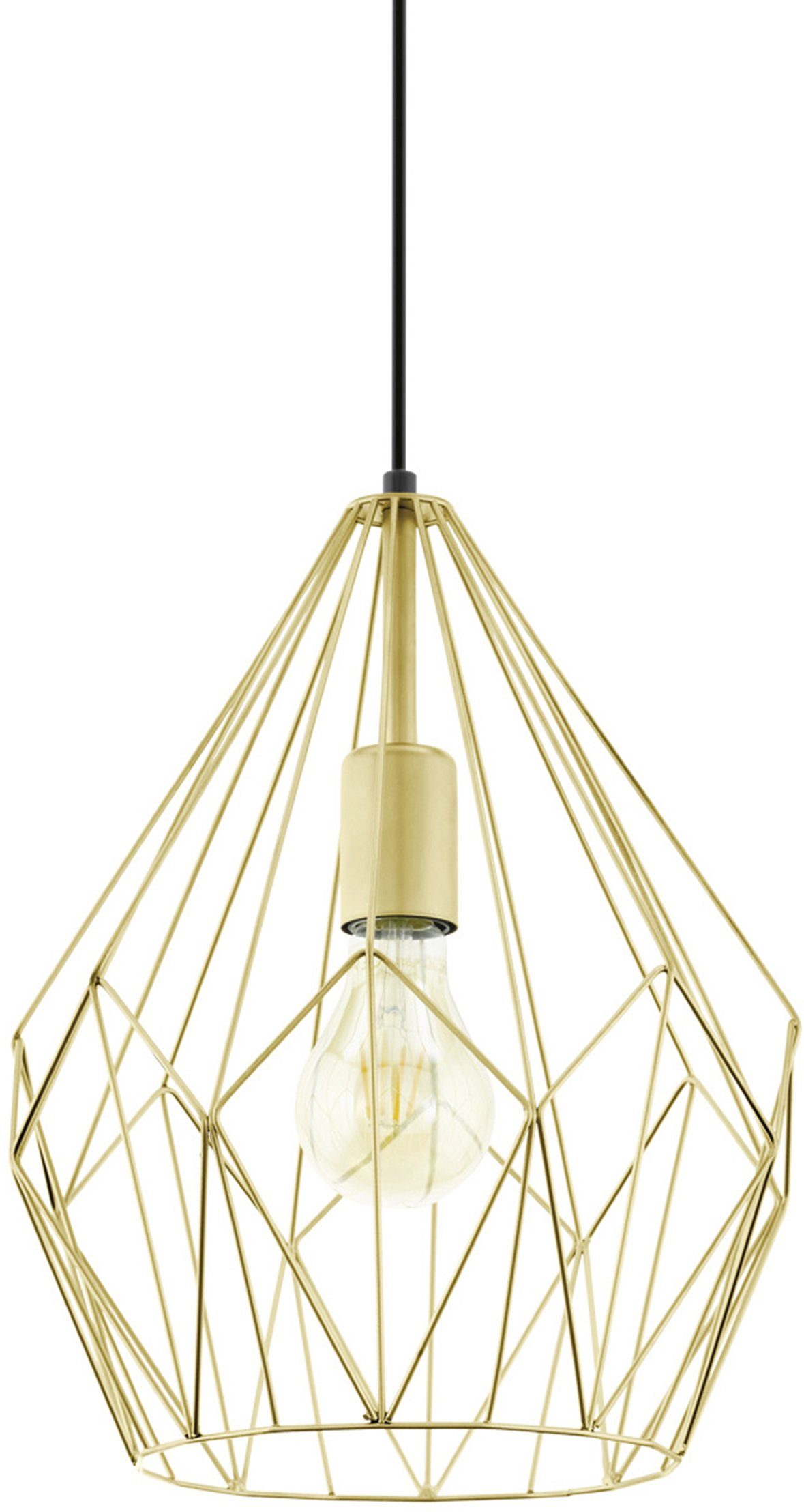 EGLO Pendelleuchte CARLTON, ohne Leuchtmittel, Vintage Pendellampe, 1 flamm günstig online kaufen