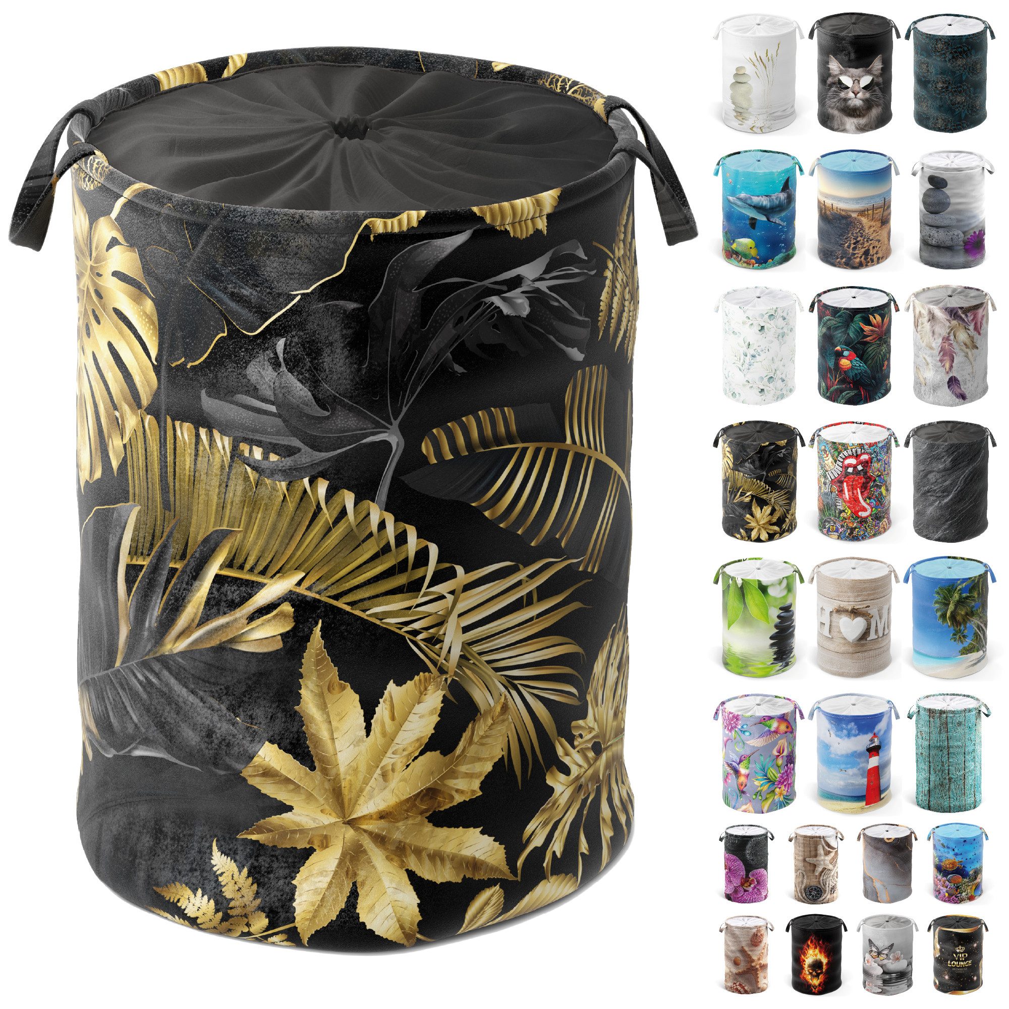 Sanilo Wäschekorb mit Motiv, viele schöne Wäschesammler zur Auswahl, Wäschesack mit Sichtschutz, 60 Liter, faltbar, kräftige Farben