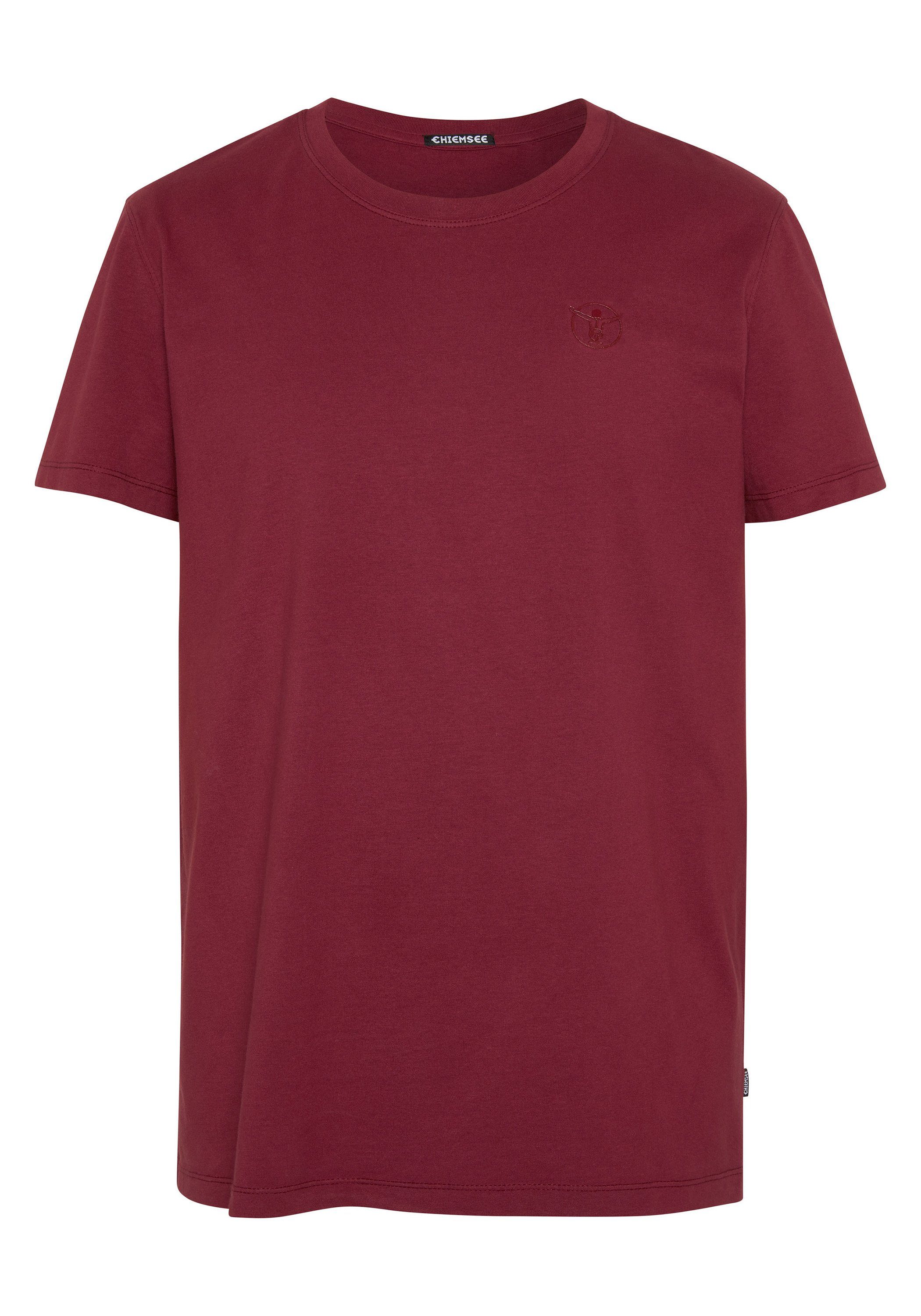Chiemsee T-Shirt Print-Shirt 19-1934 aus 1 Baumwolle Tibetan Red