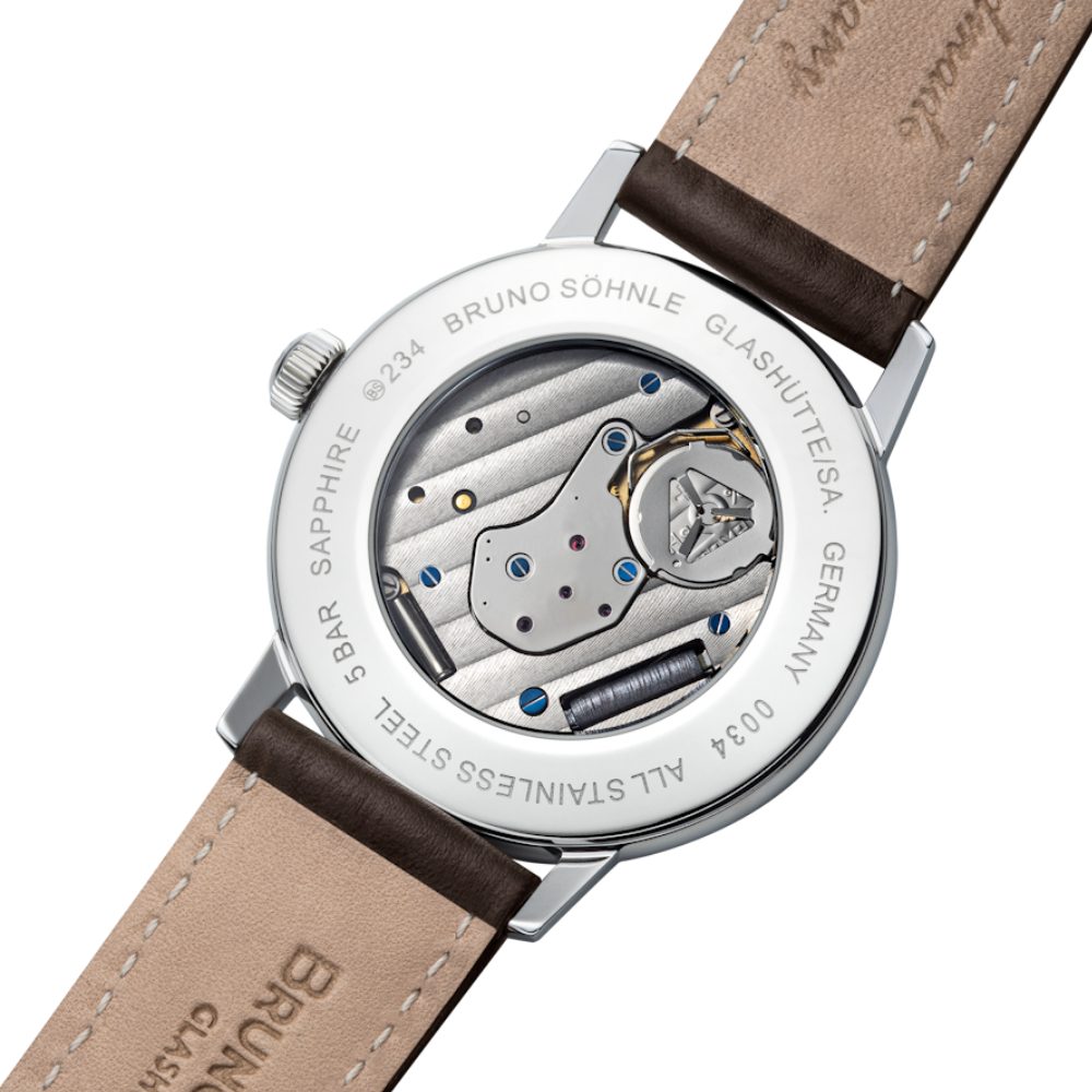 BRUNO SÖHNLE Luxusuhr 17-13234-131, Echtes Leder, Edelstahl, Herren